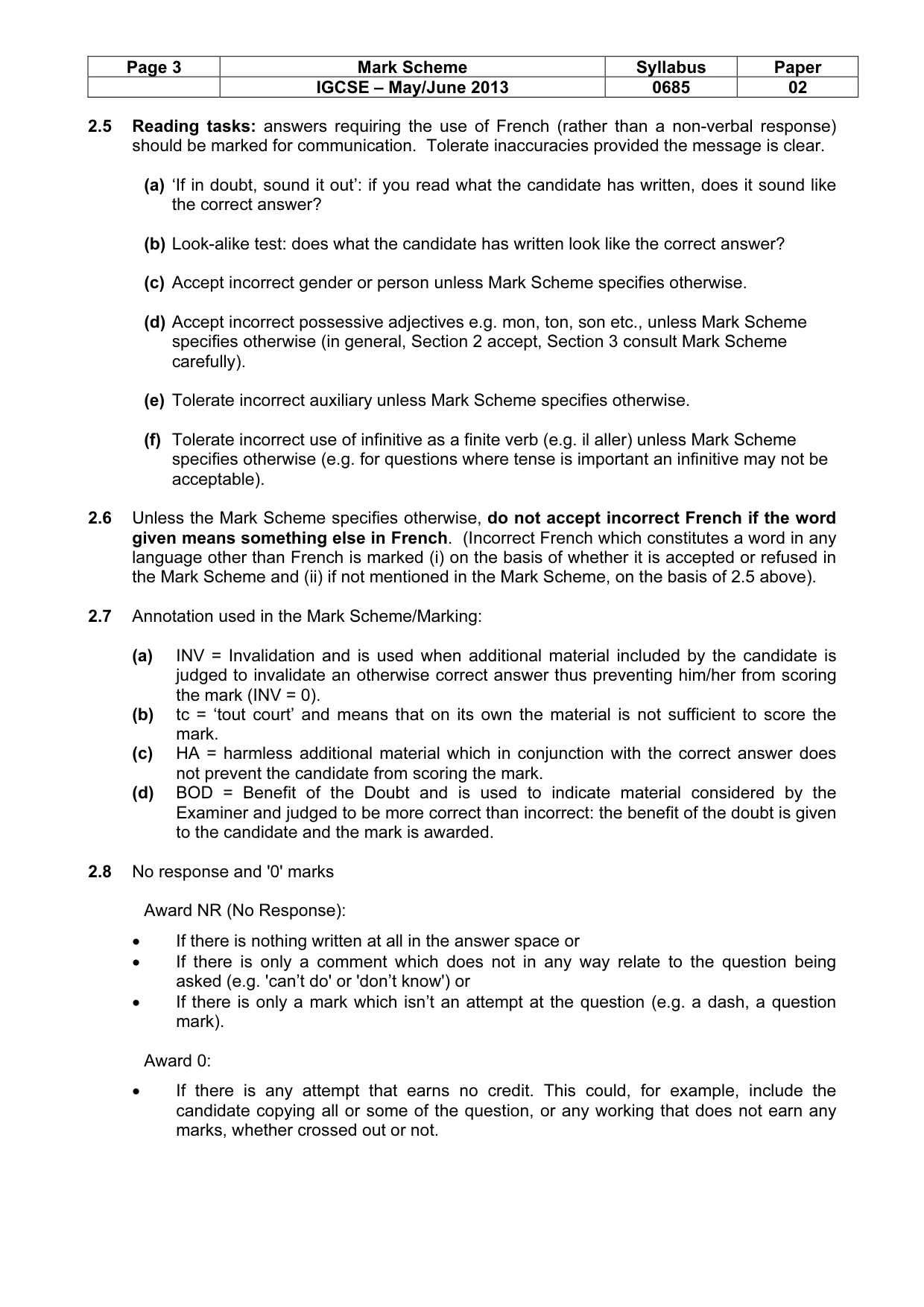Mark scheme, page 3 of 19
