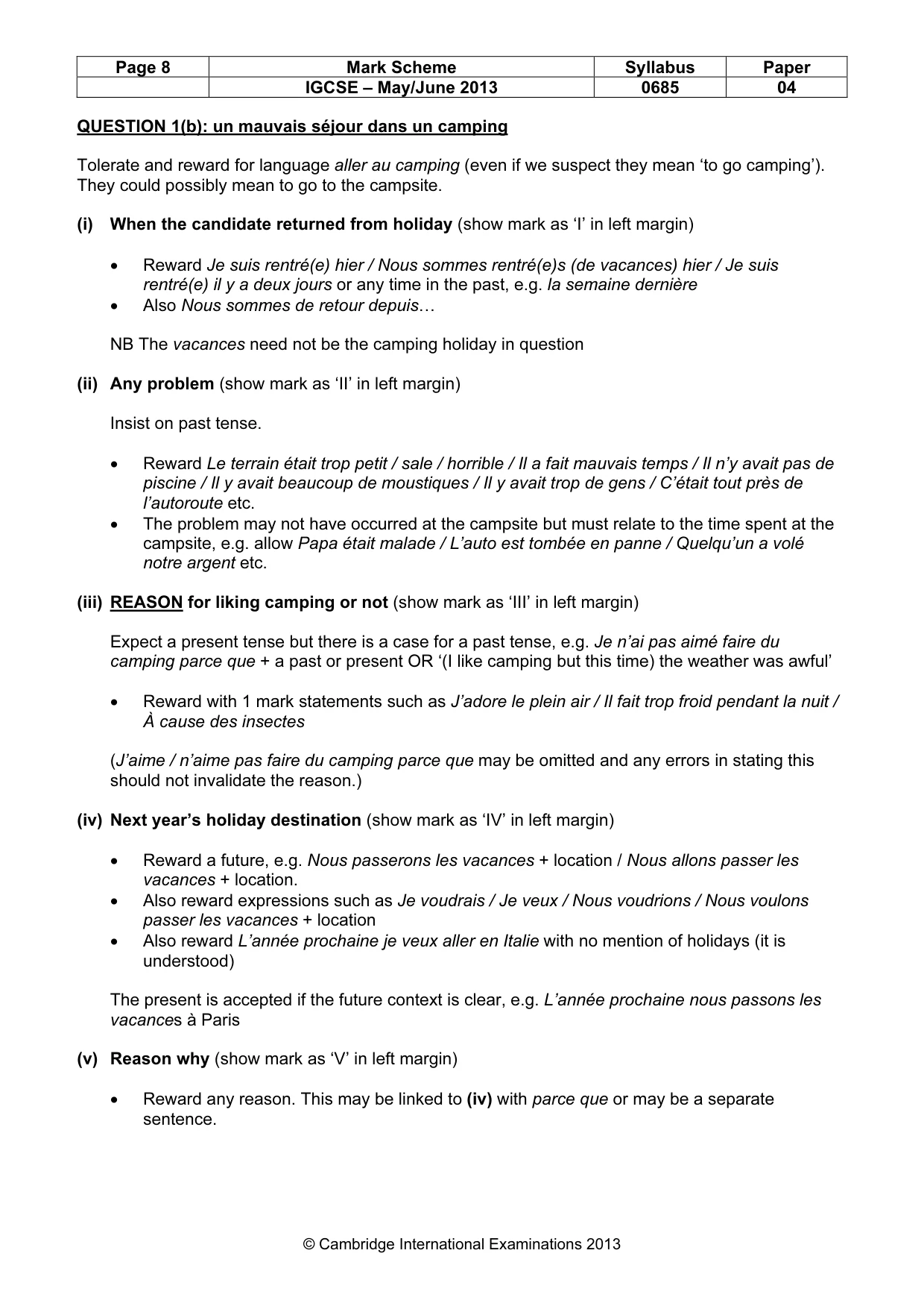 Mark scheme, page 8 of 24