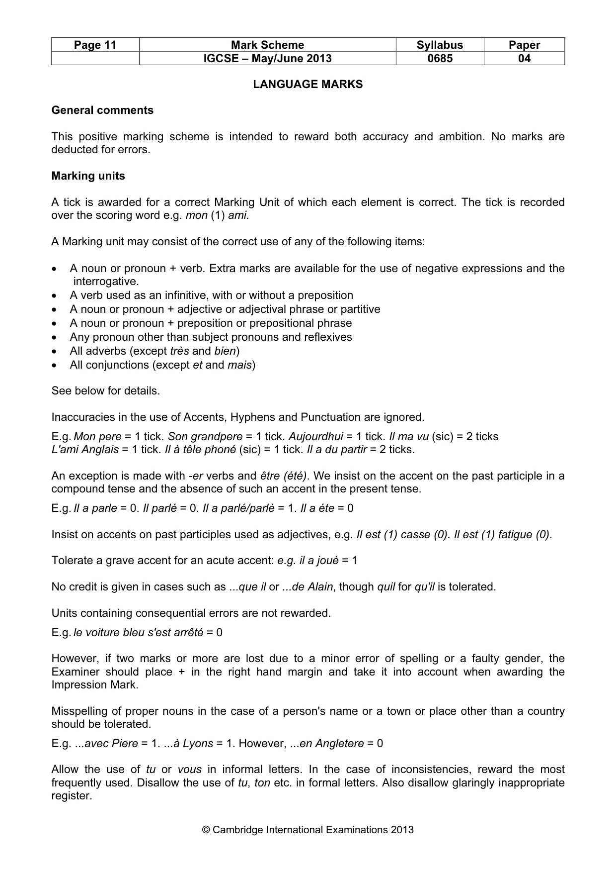 Mark scheme, page 11 of 24