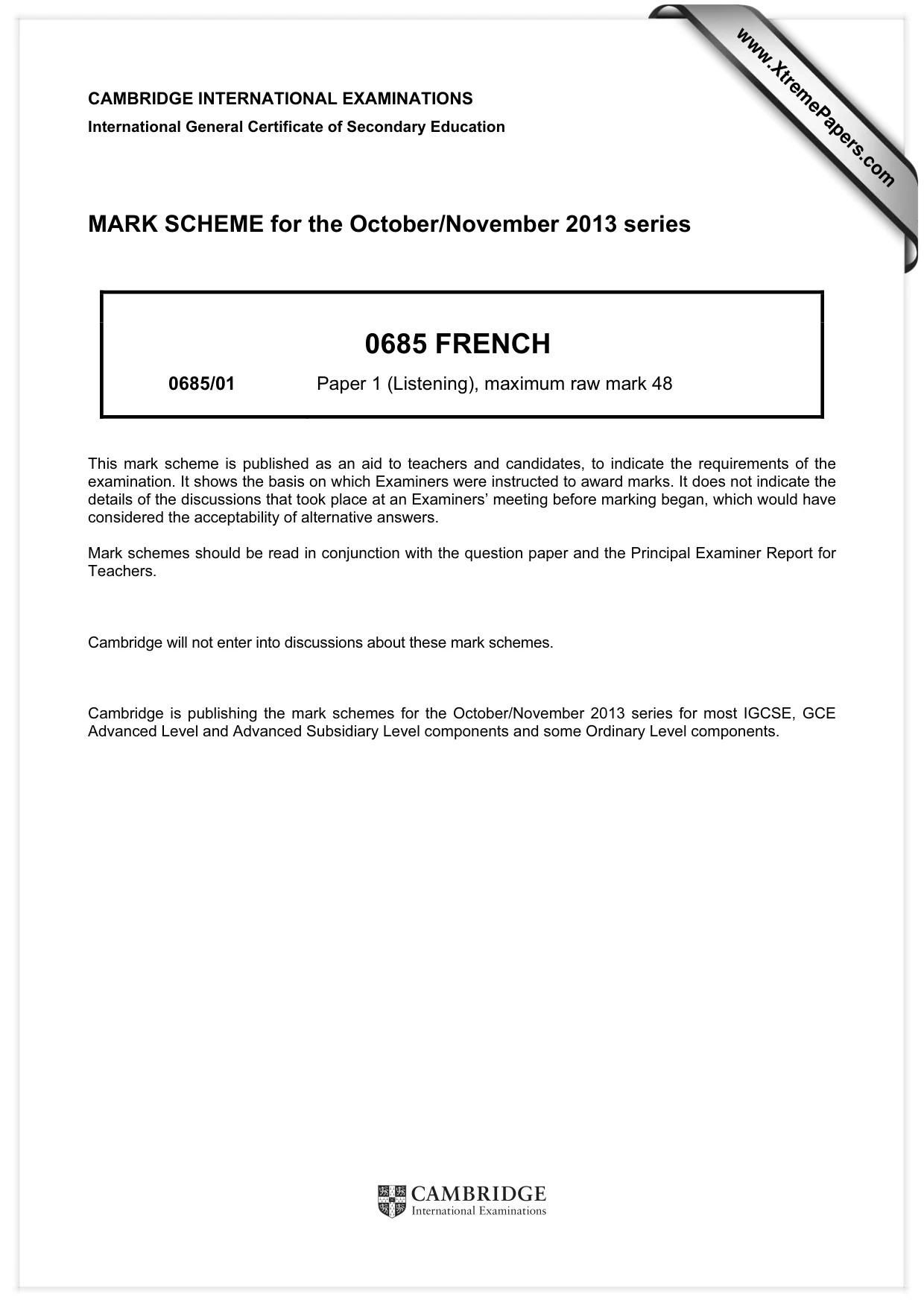 Mark scheme, page 1 of 14