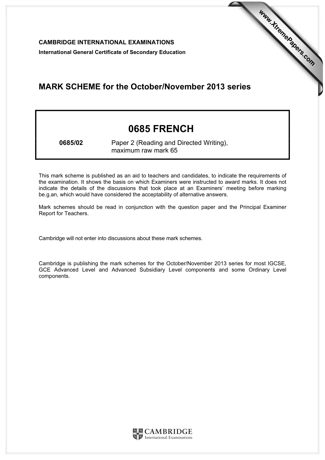 Mark scheme, page 1 of 21