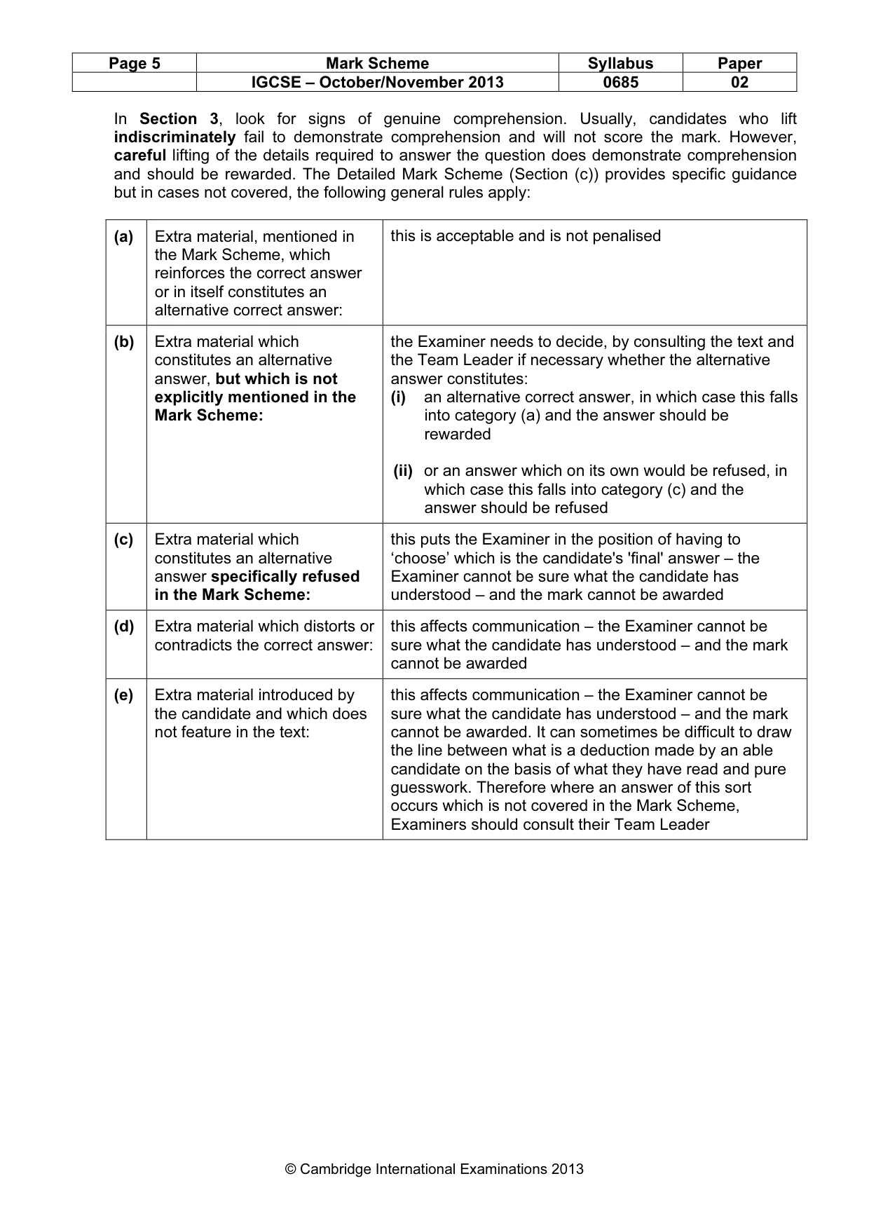 Mark scheme, page 5 of 21
