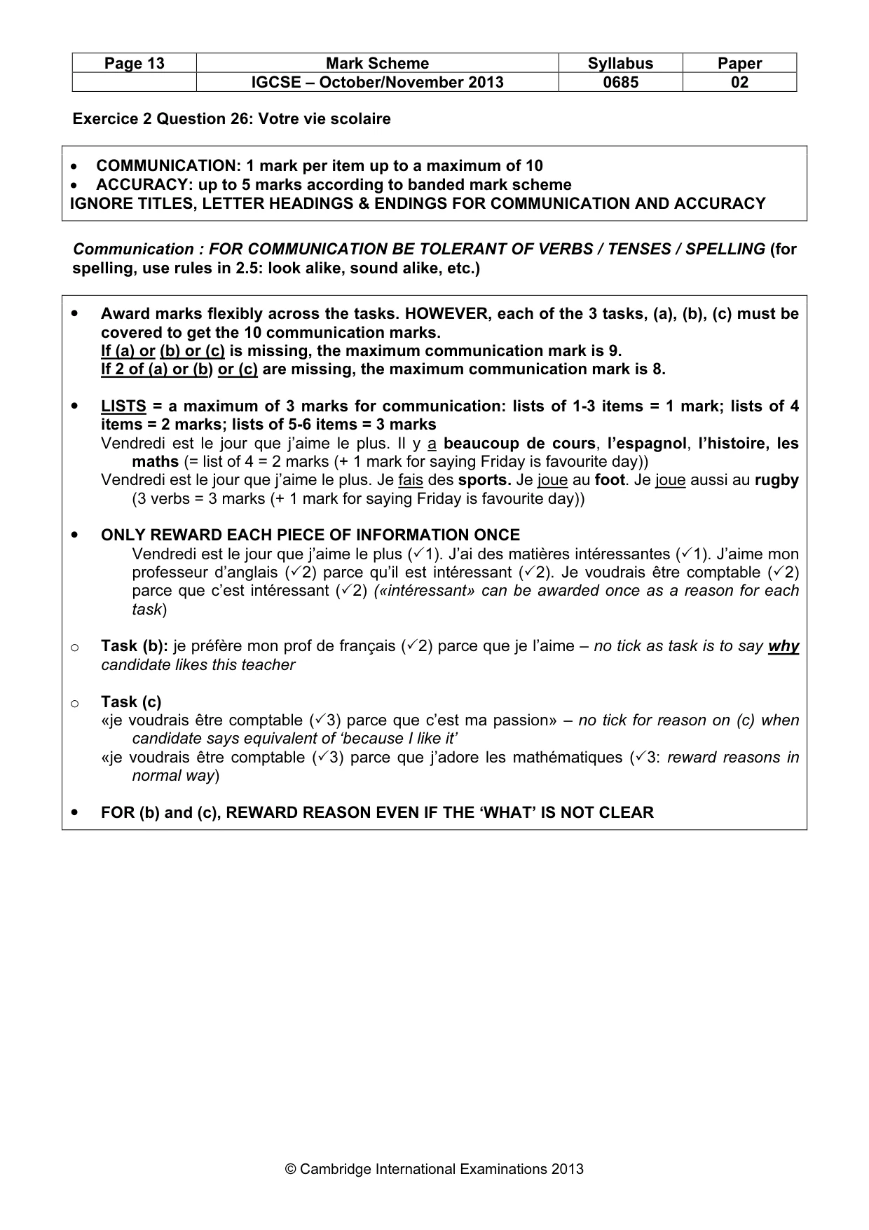 Mark scheme, page 13 of 21