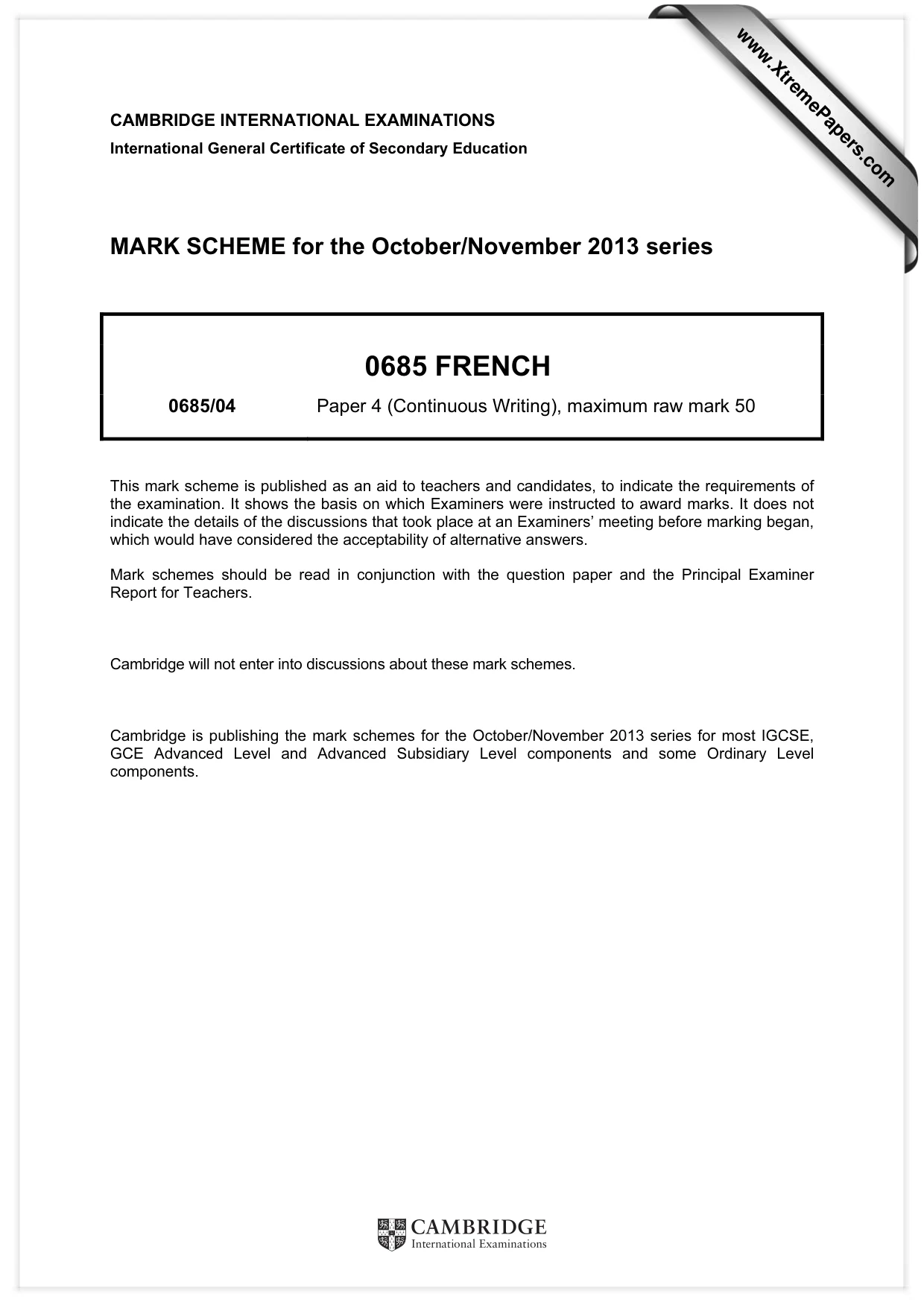 Mark scheme, page 1 of 23