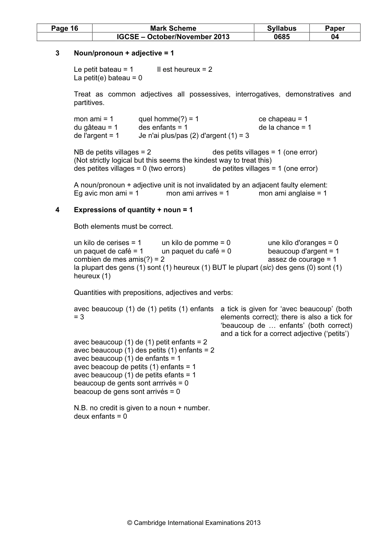 Mark scheme, page 16 of 23