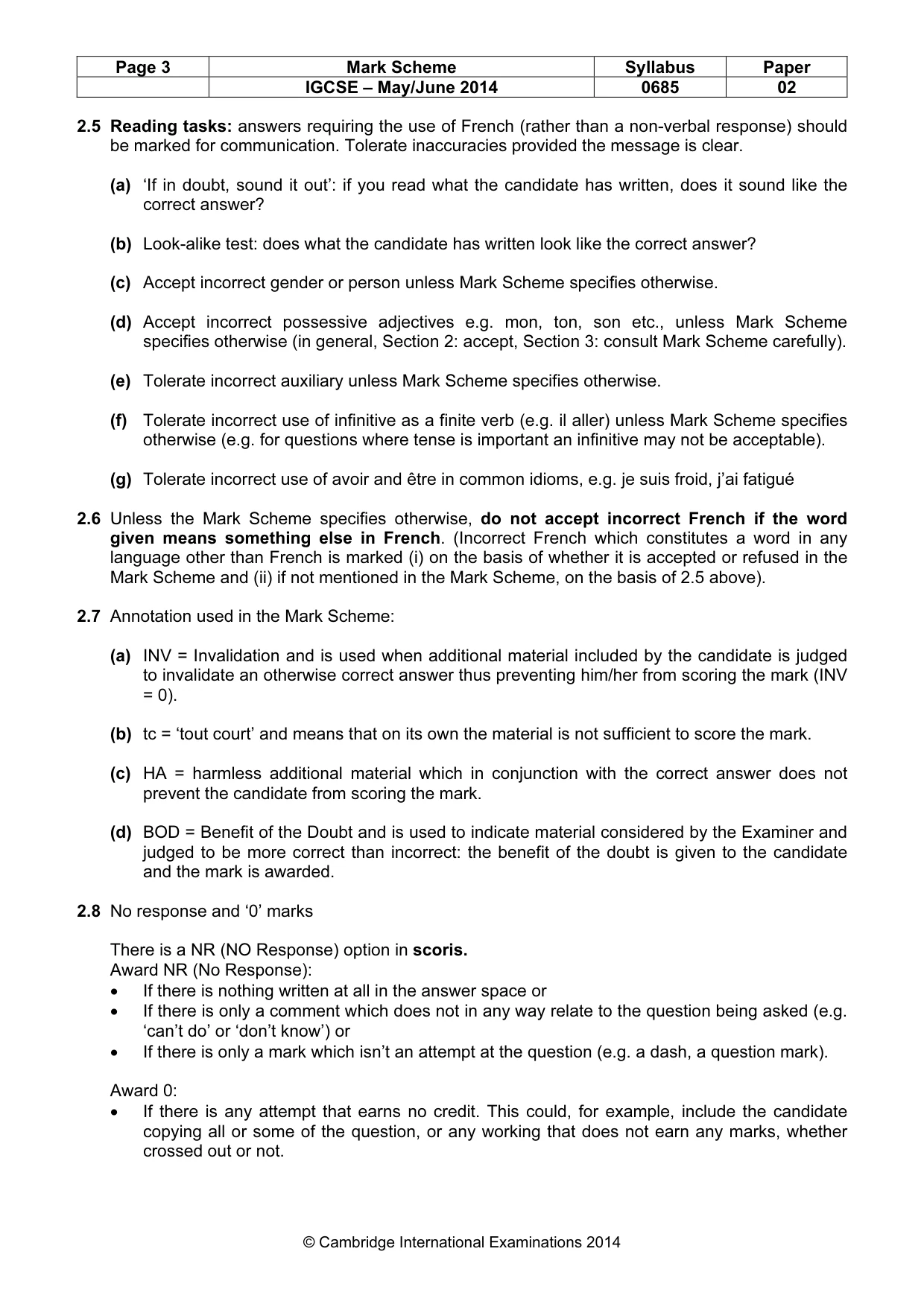Mark scheme, page 3 of 19