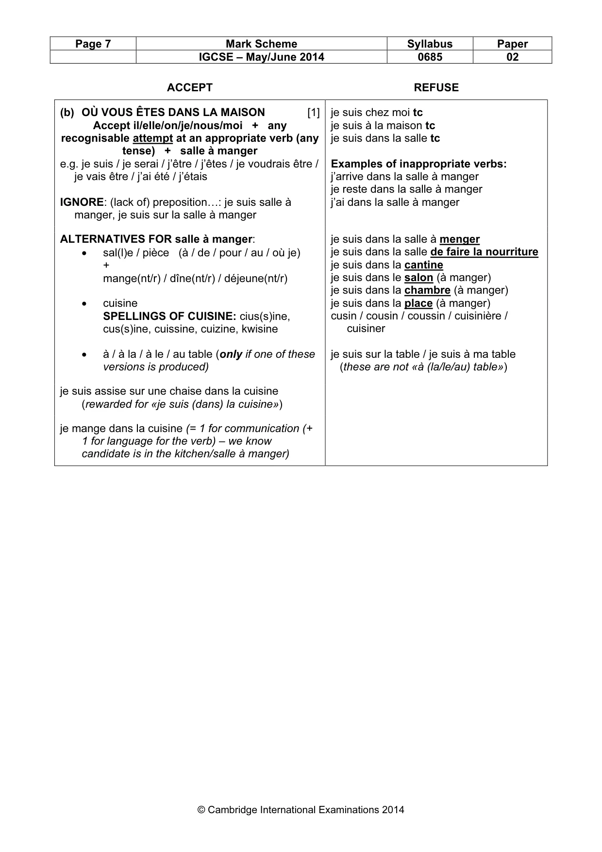 Mark scheme, page 7 of 19