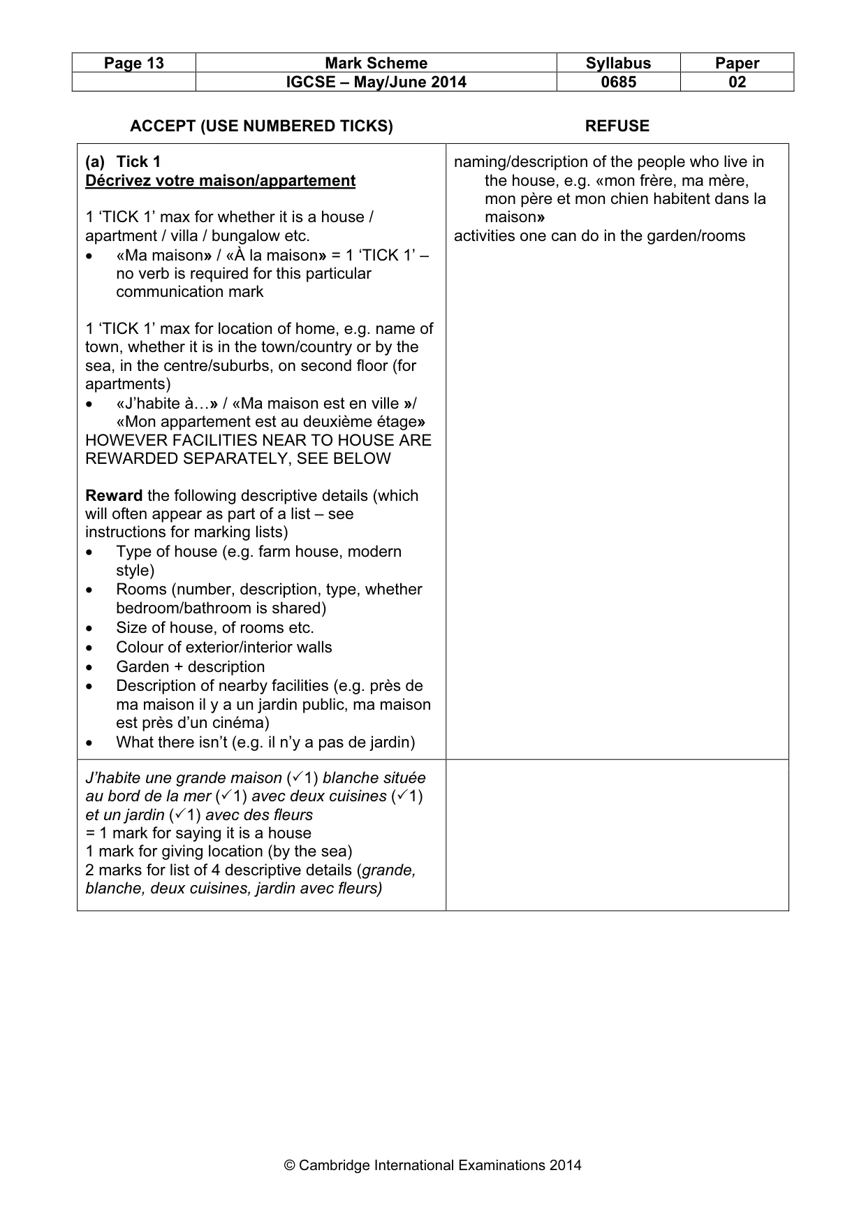 Mark scheme, page 13 of 19