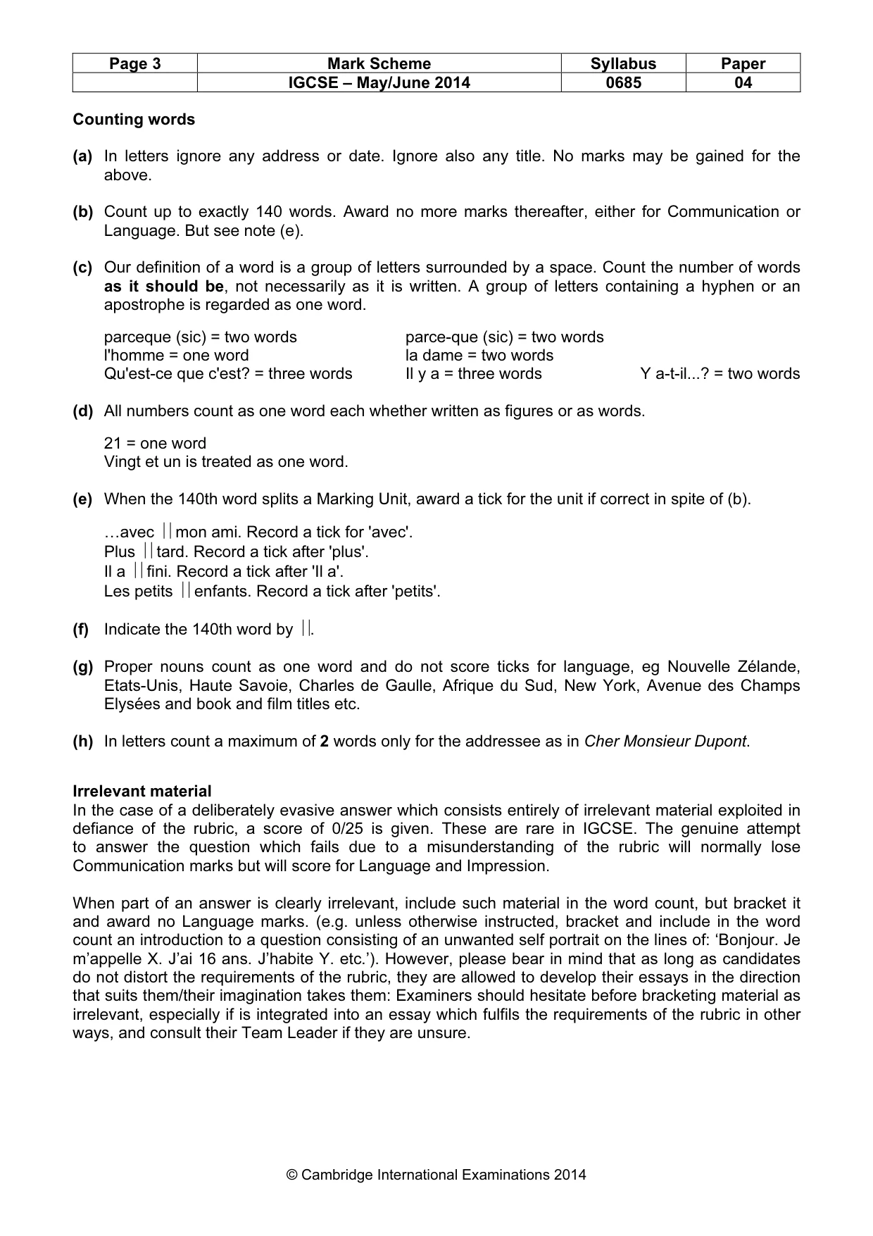 Mark scheme, page 3 of 25