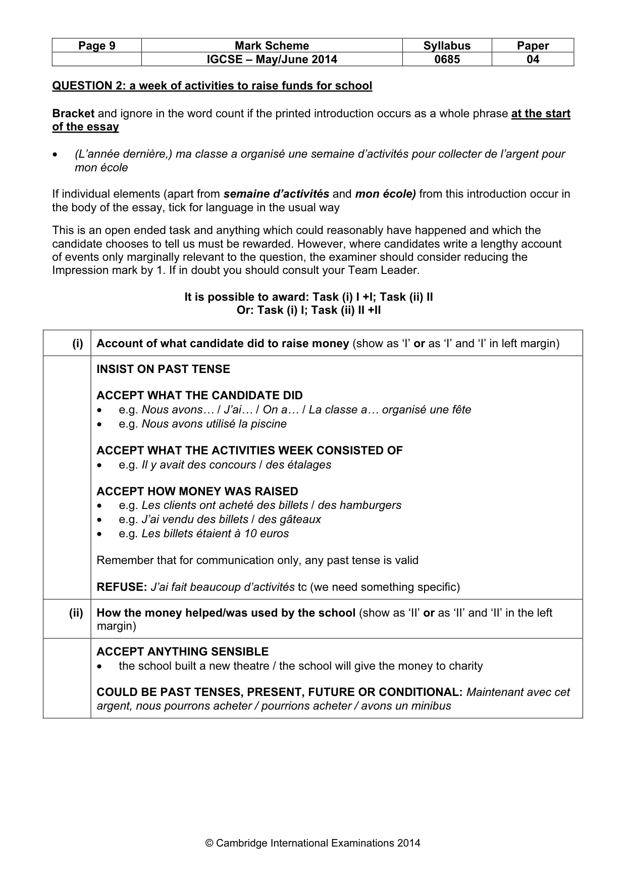 Mark scheme, page 9 of 25