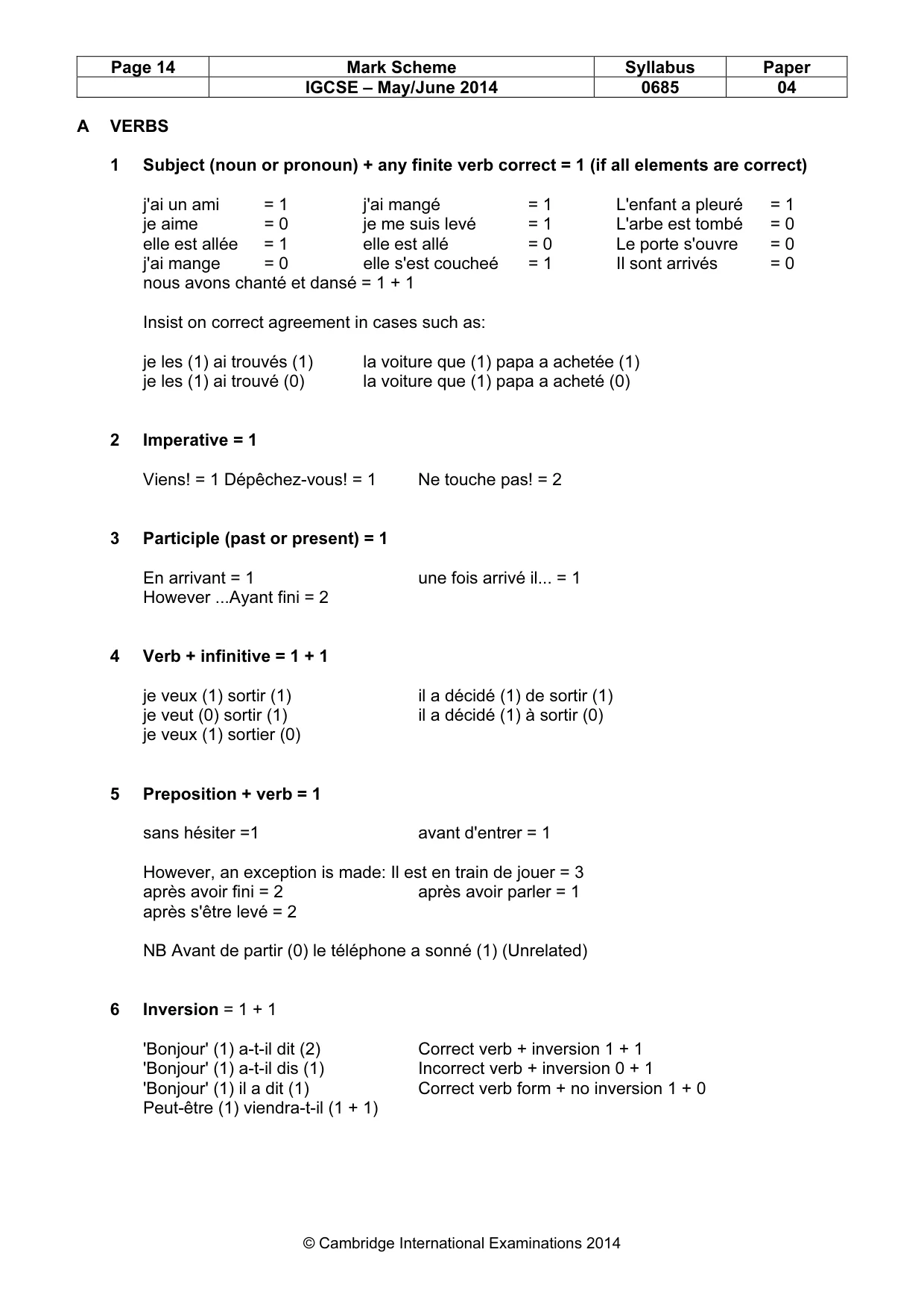 Mark scheme, page 14 of 25