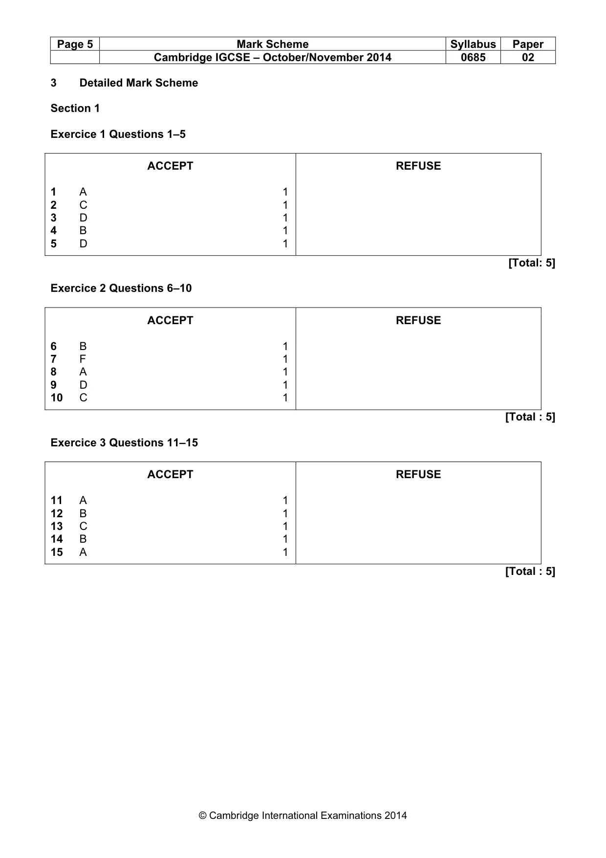 Mark scheme, page 5 of 19