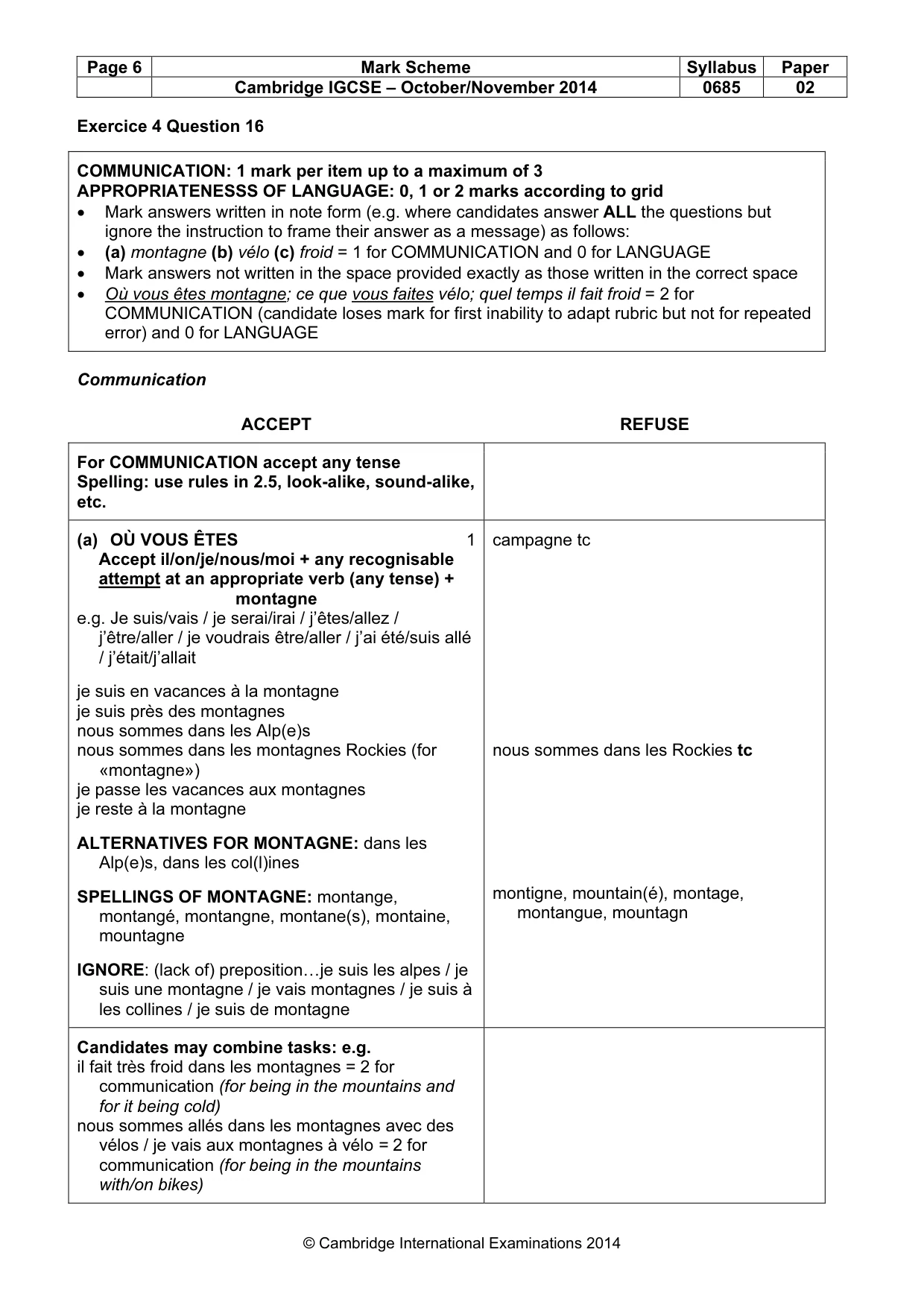 Mark scheme, page 6 of 19