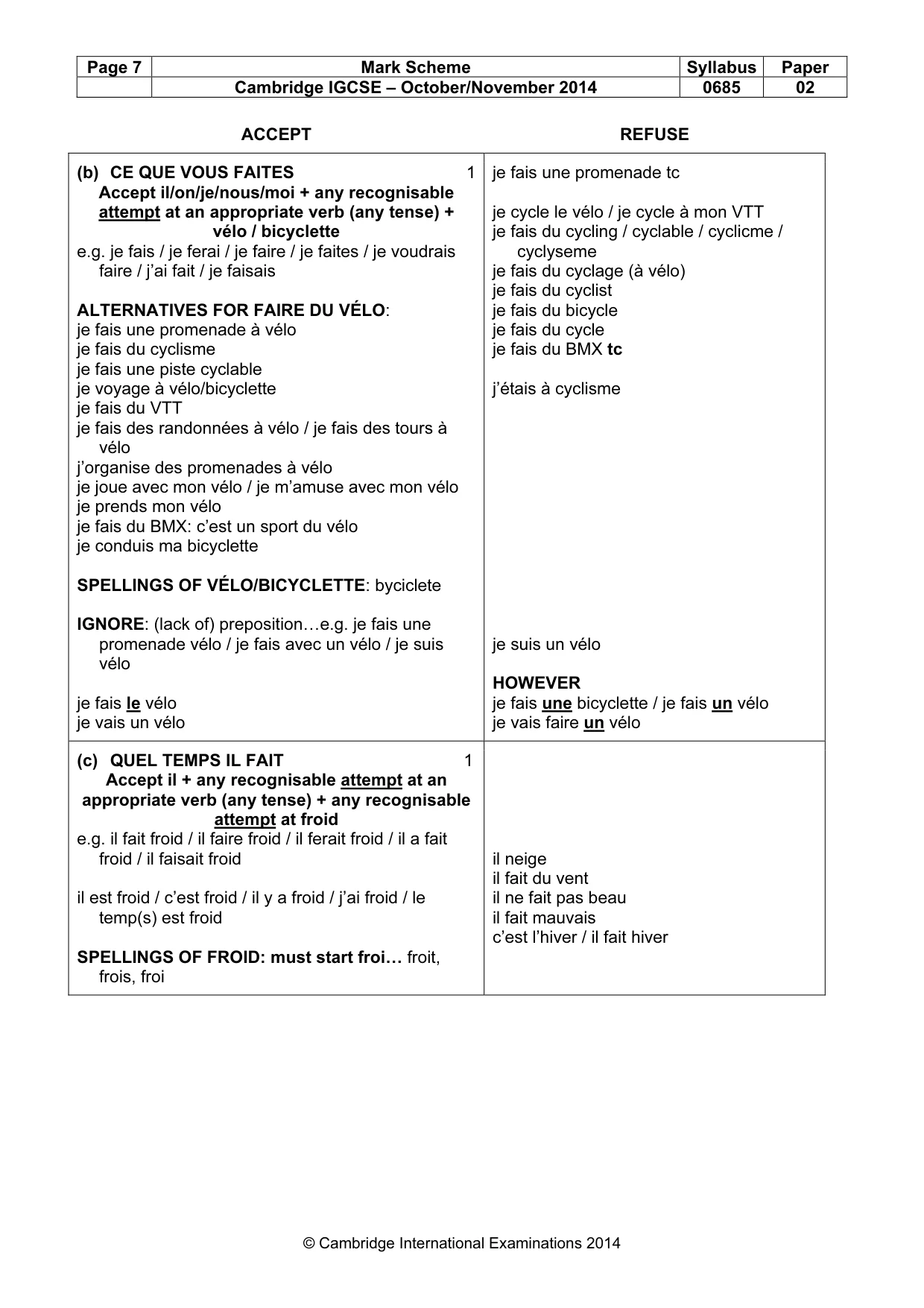 Mark scheme, page 7 of 19