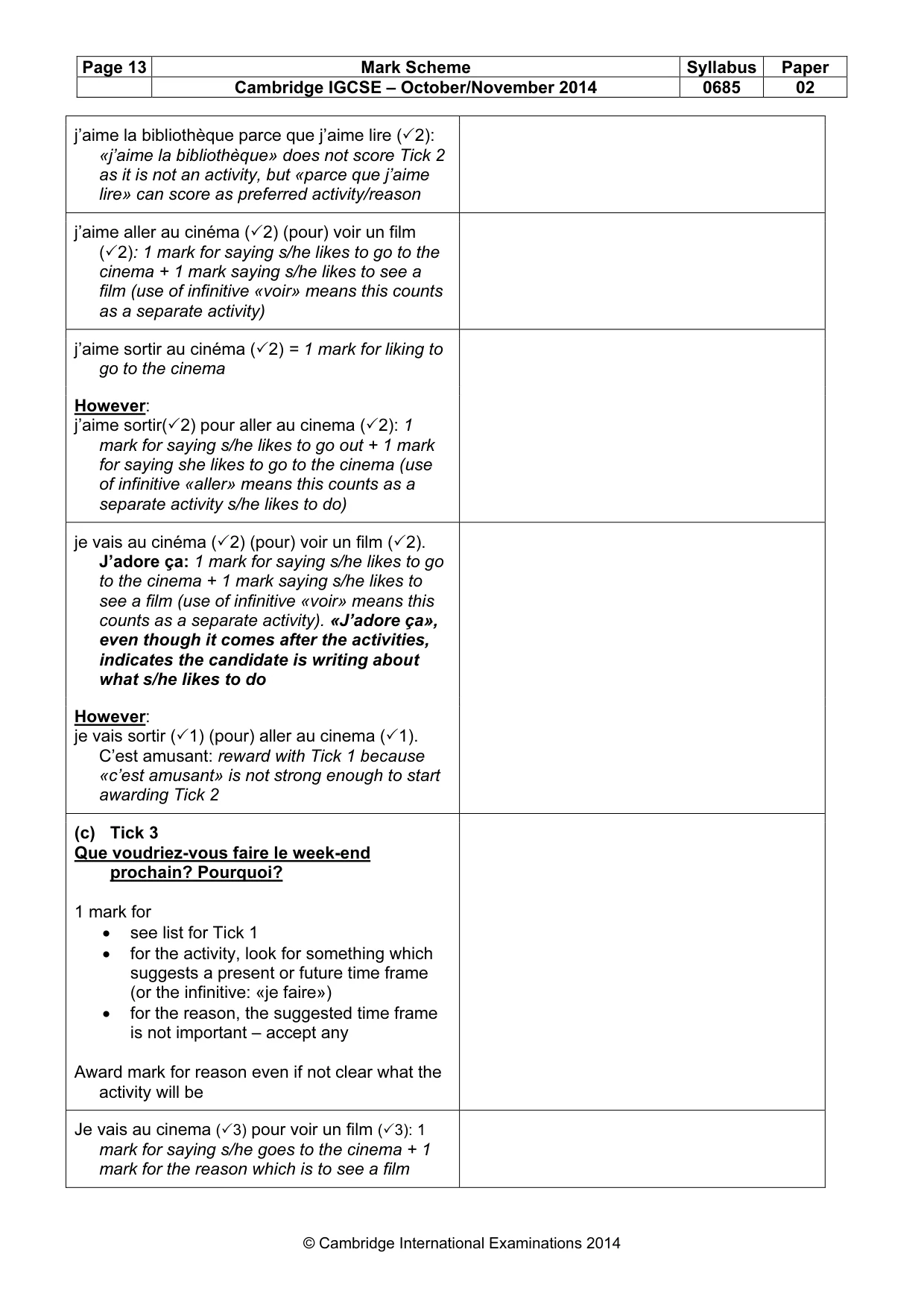Mark scheme, page 13 of 19
