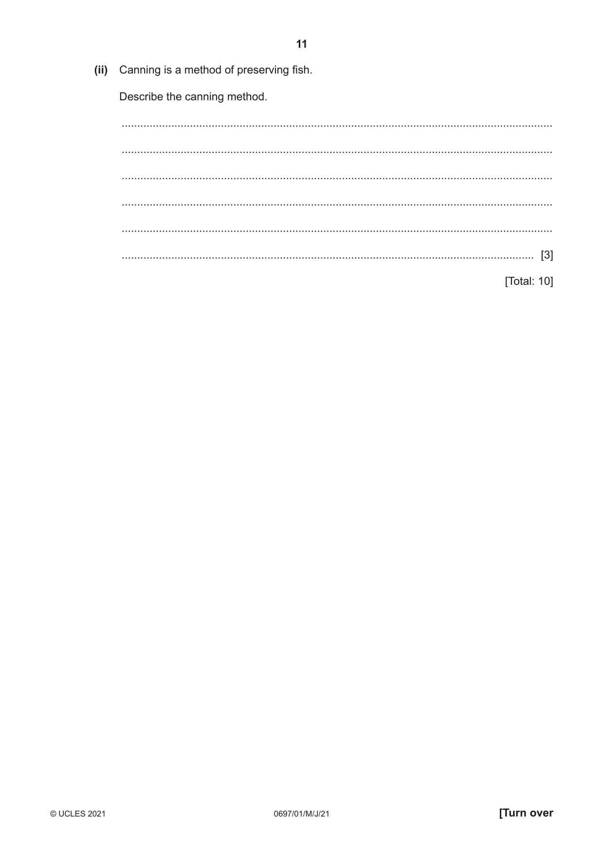 Cambridge IGCSE Marine Science (Maldives only) 0697 2021 May/June Paper 1 · Variant 0 question paper, page 11 of 16