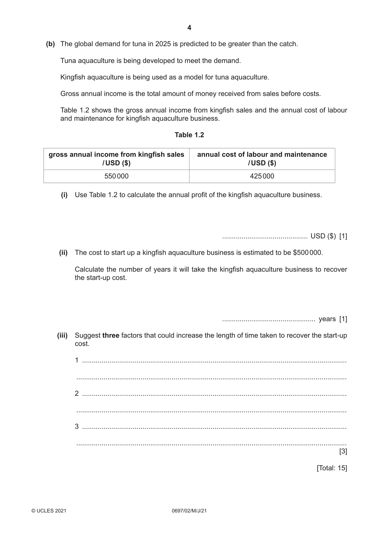 Cambridge IGCSE Marine Science (Maldives only) 0697 2021 May/June Paper 2 · Variant 0 question paper, page 4 of 12