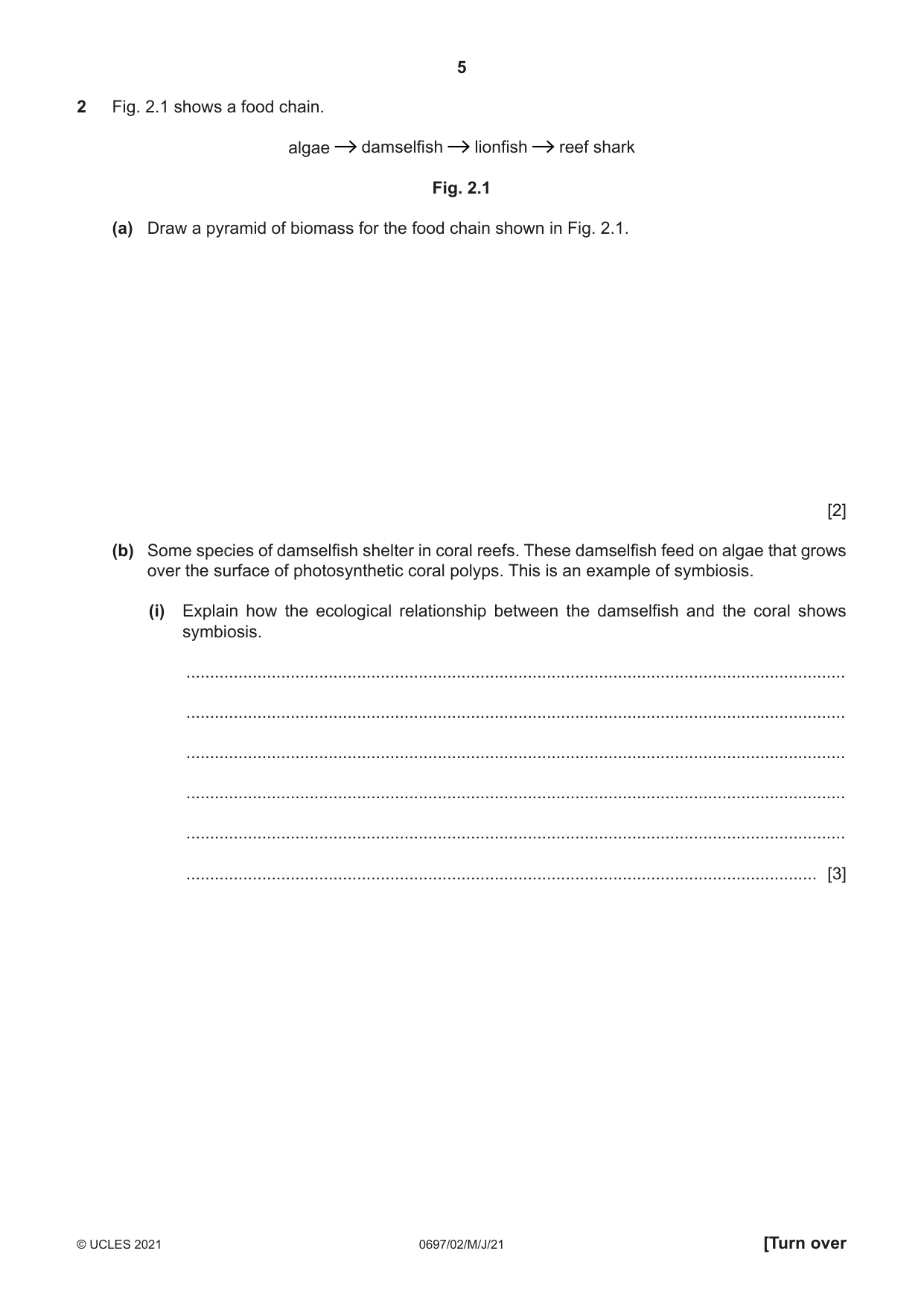 Cambridge IGCSE Marine Science (Maldives only) 0697 2021 May/June Paper 2 · Variant 0 question paper, page 5 of 12