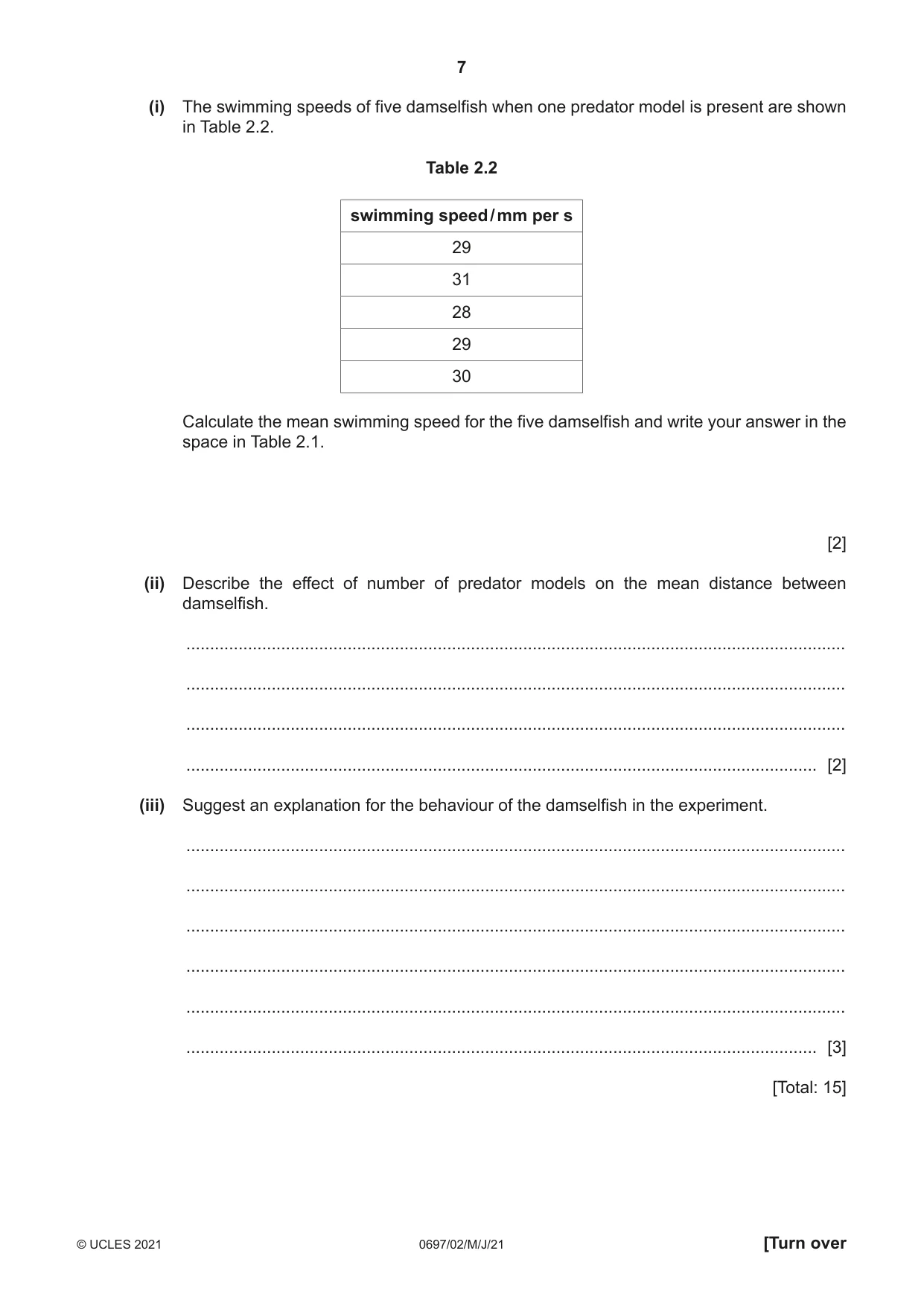 Cambridge IGCSE Marine Science (Maldives only) 0697 2021 May/June Paper 2 · Variant 0 question paper, page 7 of 12