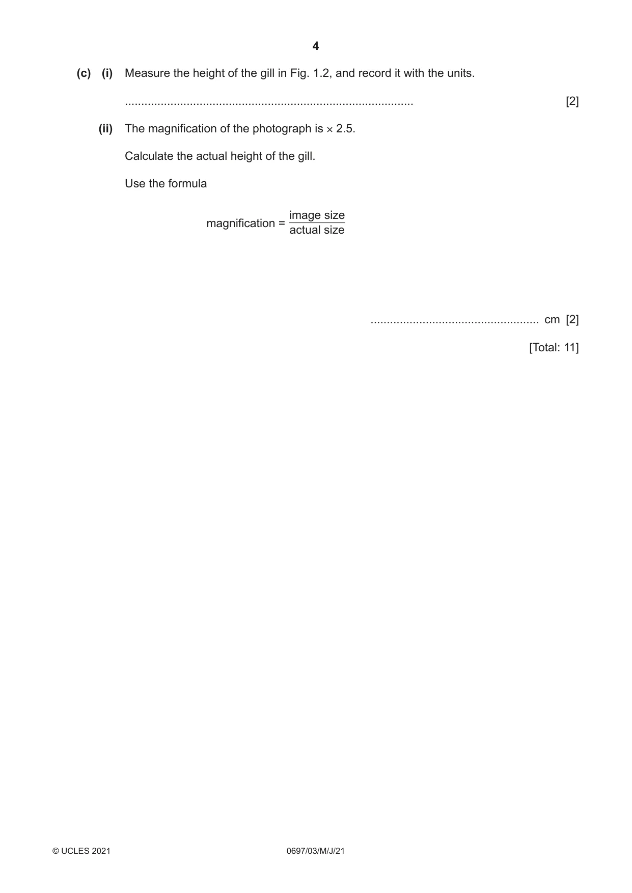 Cambridge IGCSE Marine Science (Maldives only) 0697 2021 May/June Paper 3 · Variant 0 question paper, page 4 of 16