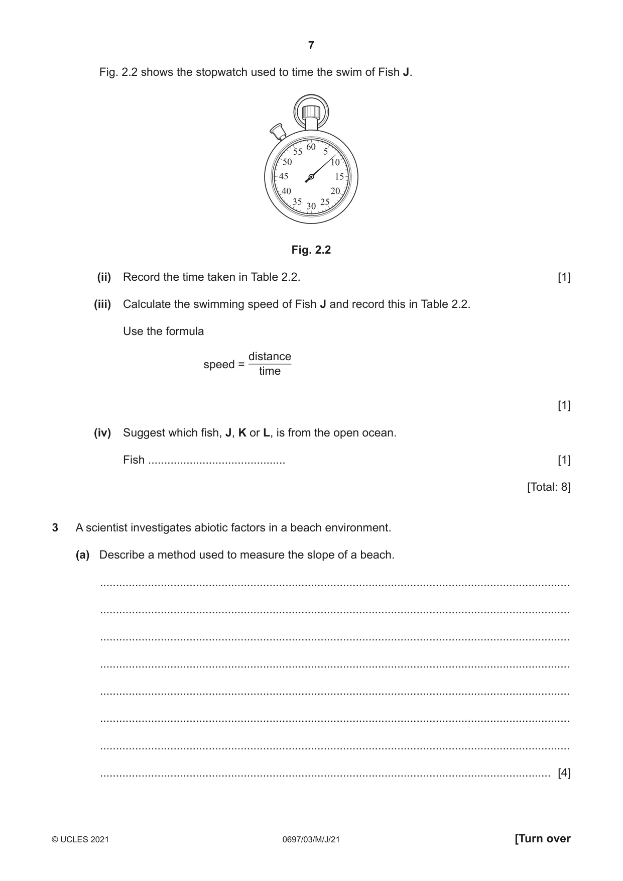 Cambridge IGCSE Marine Science (Maldives only) 0697 2021 May/June Paper 3 · Variant 0 question paper, page 7 of 16