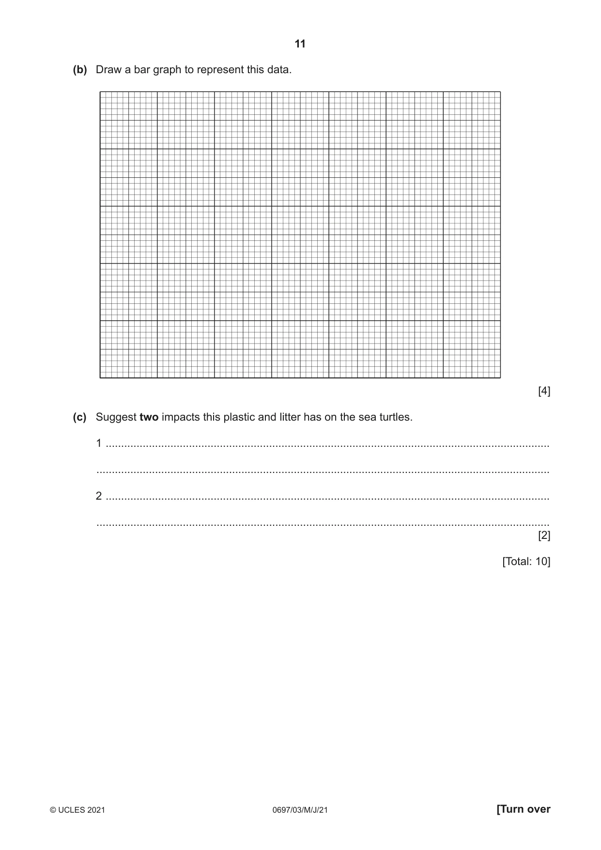 Cambridge IGCSE Marine Science (Maldives only) 0697 2021 May/June Paper 3 · Variant 0 question paper, page 11 of 16