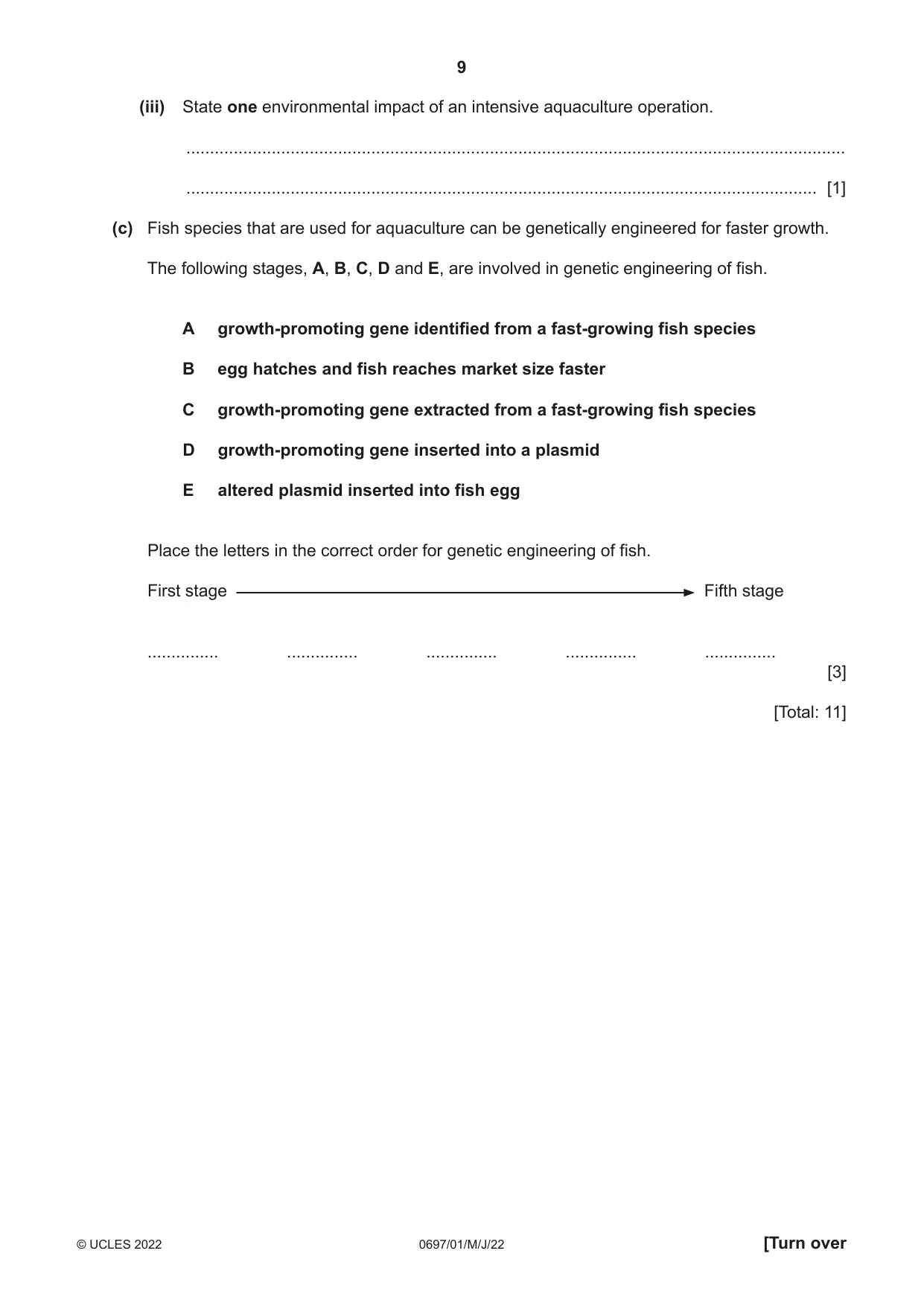 Cambridge IGCSE Marine Science (Maldives only) 0697 2022 May/June Paper 1 · Variant 0 question paper, page 9 of 16