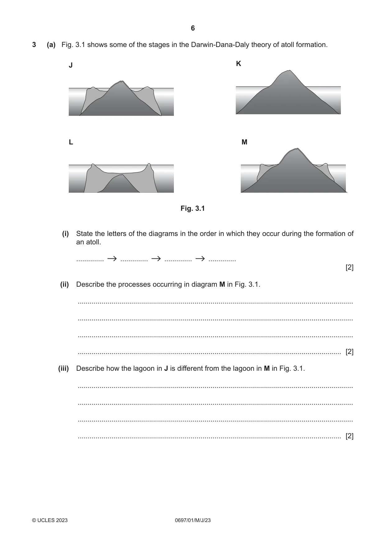 Cambridge IGCSE Marine Science (Maldives only) 0697 2023 May/June Paper 1 · Variant 0 question paper, page 6 of 16