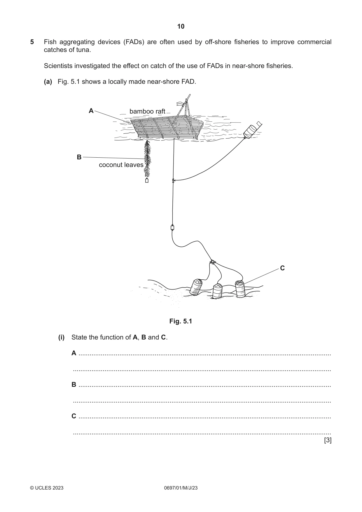 Cambridge IGCSE Marine Science (Maldives only) 0697 2023 May/June Paper 1 · Variant 0 question paper, page 10 of 16