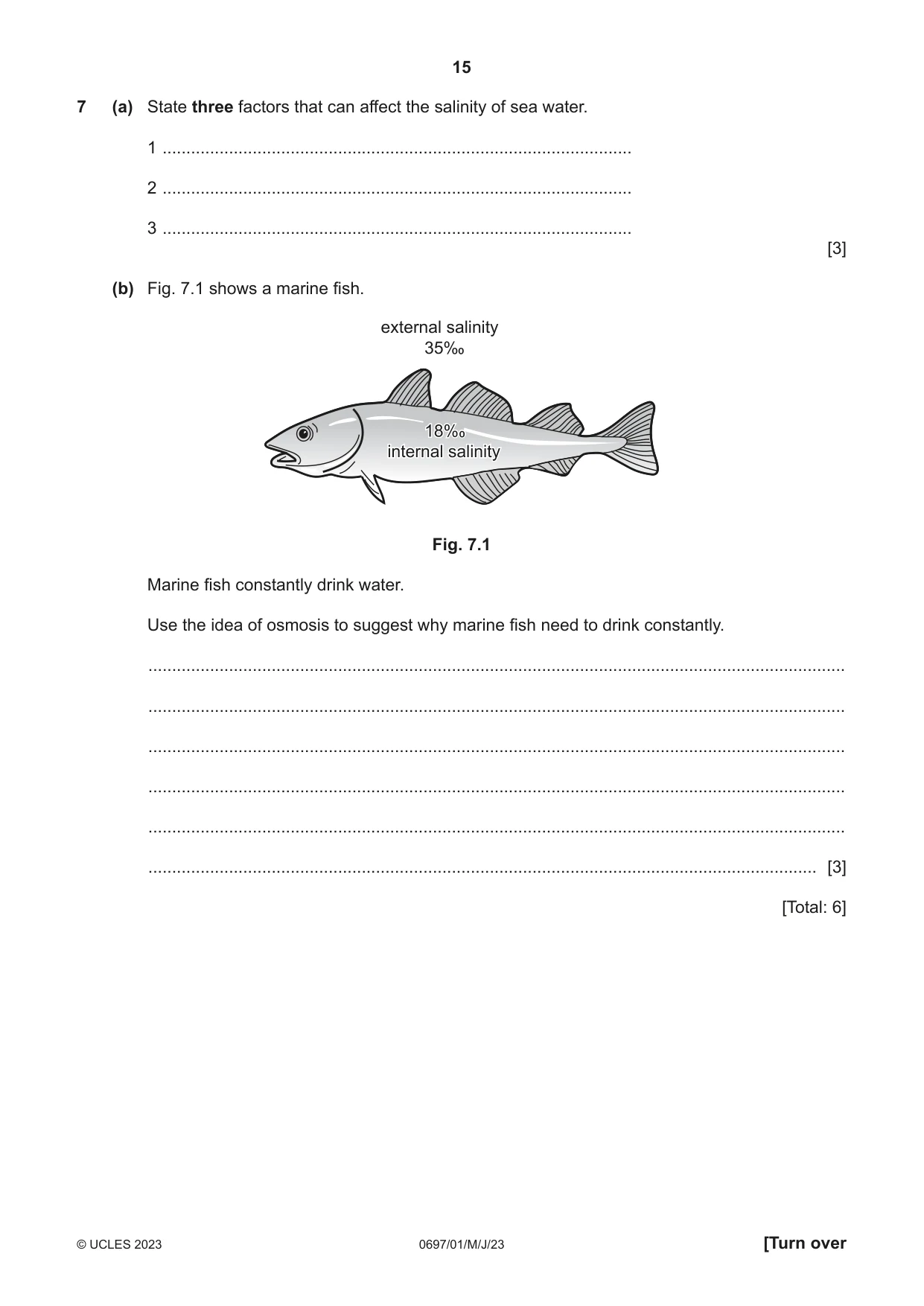 Cambridge IGCSE Marine Science (Maldives only) 0697 2023 May/June Paper 1 · Variant 0 question paper, page 15 of 16