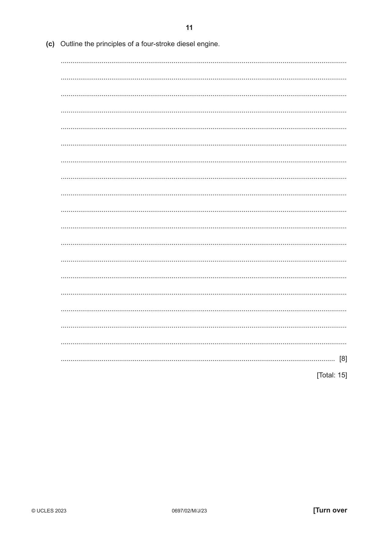 Cambridge IGCSE Marine Science (Maldives only) 0697 2023 May/June Paper 2 · Variant 0 question paper, page 11 of 16