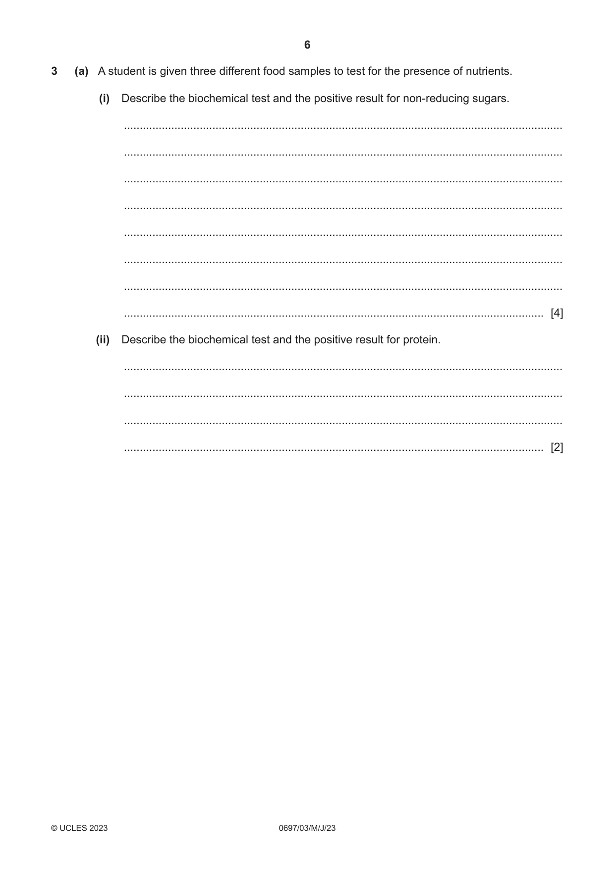 Cambridge IGCSE Marine Science (Maldives only) 0697 2023 May/June Paper 3 · Variant 0 question paper, page 6 of 12