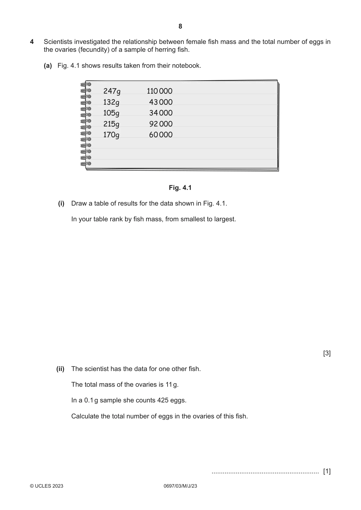 Cambridge IGCSE Marine Science (Maldives only) 0697 2023 May/June Paper 3 · Variant 0 question paper, page 8 of 12