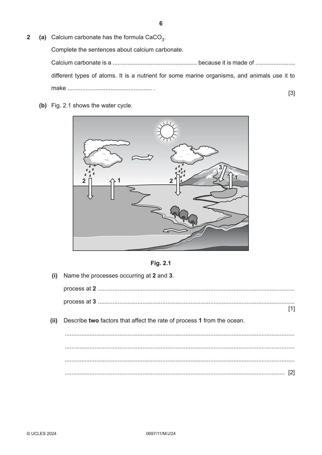Cambridge IGCSE Marine Science (Maldives only) 0697 2024 May/June Paper 1 · Variant 1 question paper, page 6 of 20