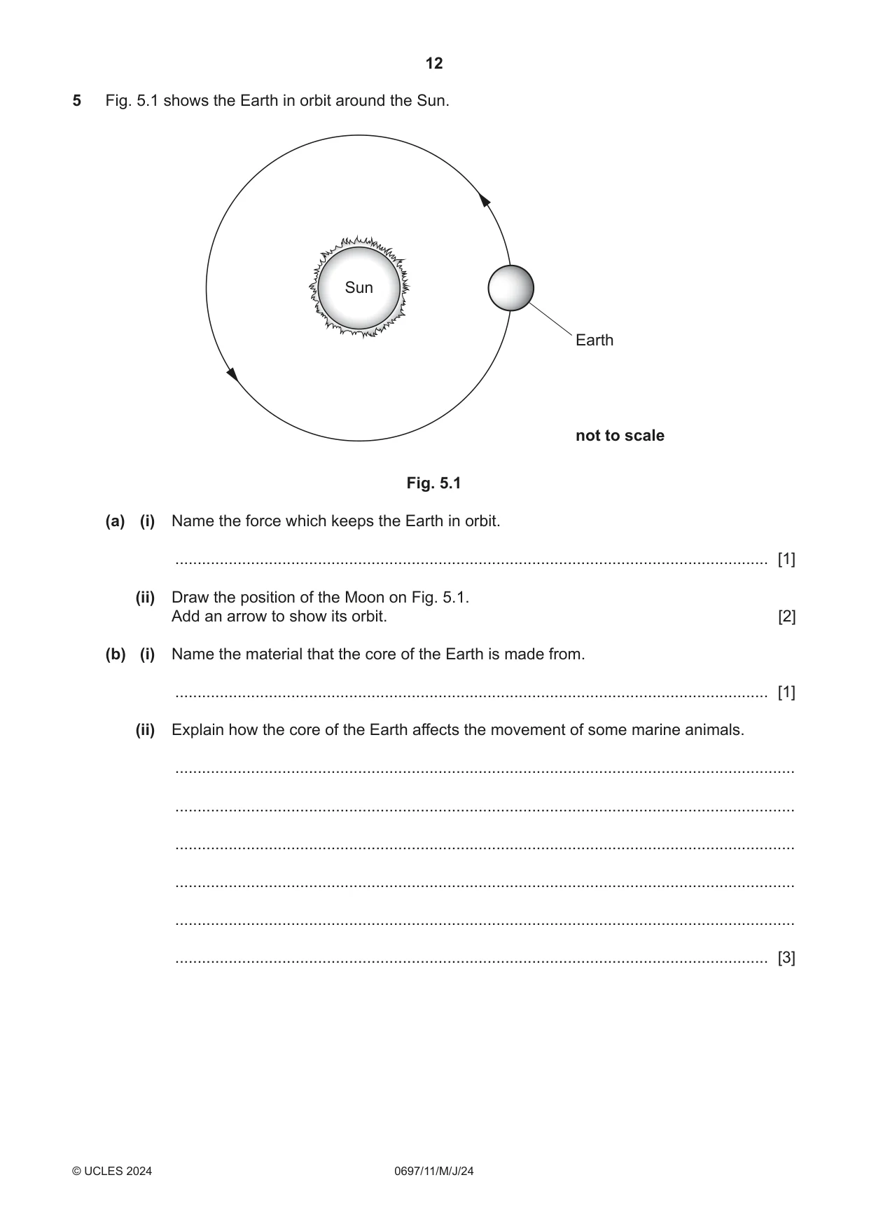 Cambridge IGCSE Marine Science (Maldives only) 0697 2024 May/June Paper 1 · Variant 1 question paper, page 12 of 20