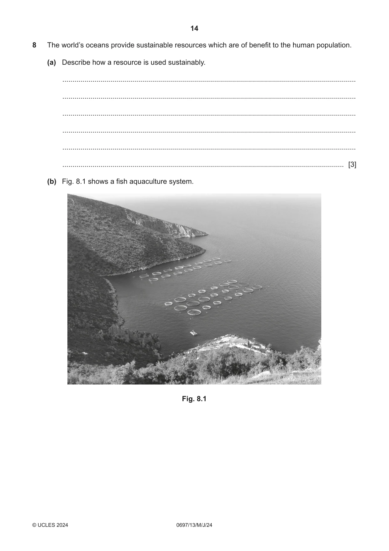 Cambridge IGCSE Marine Science (Maldives only) 0697 2024 May/June Paper 1 · Variant 3 question paper, page 14 of 16