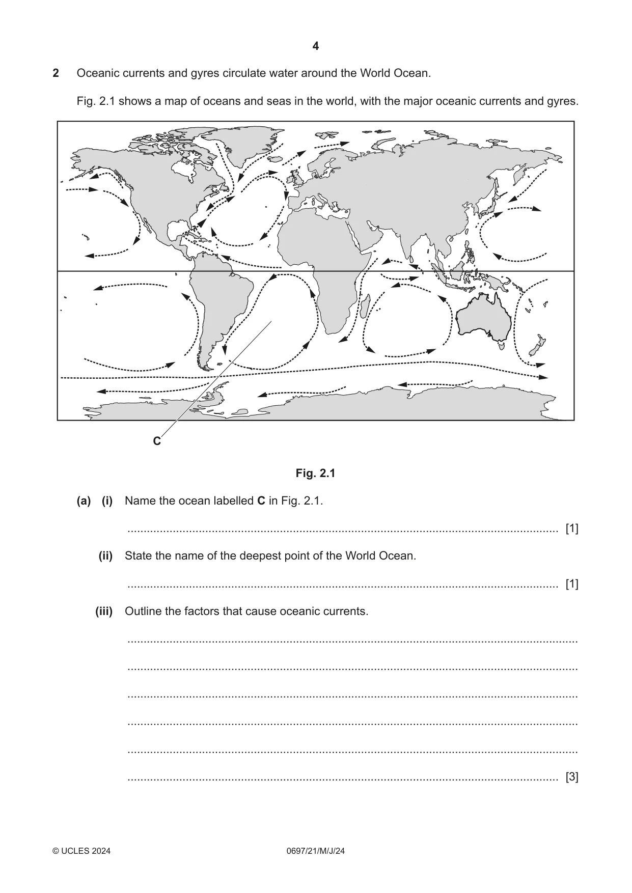 Cambridge IGCSE Marine Science (Maldives only) 0697 2024 May/June Paper 2 · Variant 1 question paper, page 4 of 20