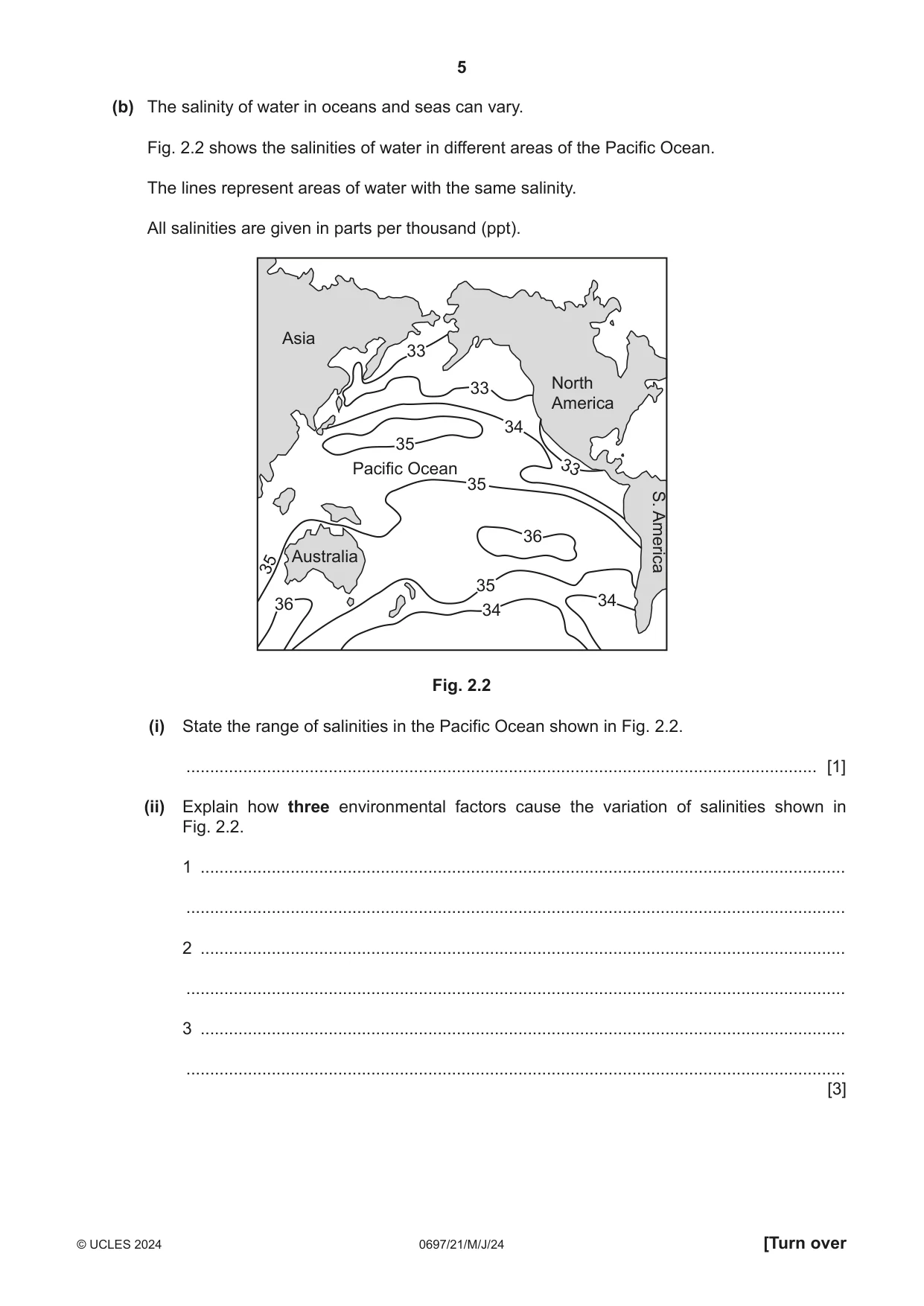 Cambridge IGCSE Marine Science (Maldives only) 0697 2024 May/June Paper 2 · Variant 1 question paper, page 5 of 20