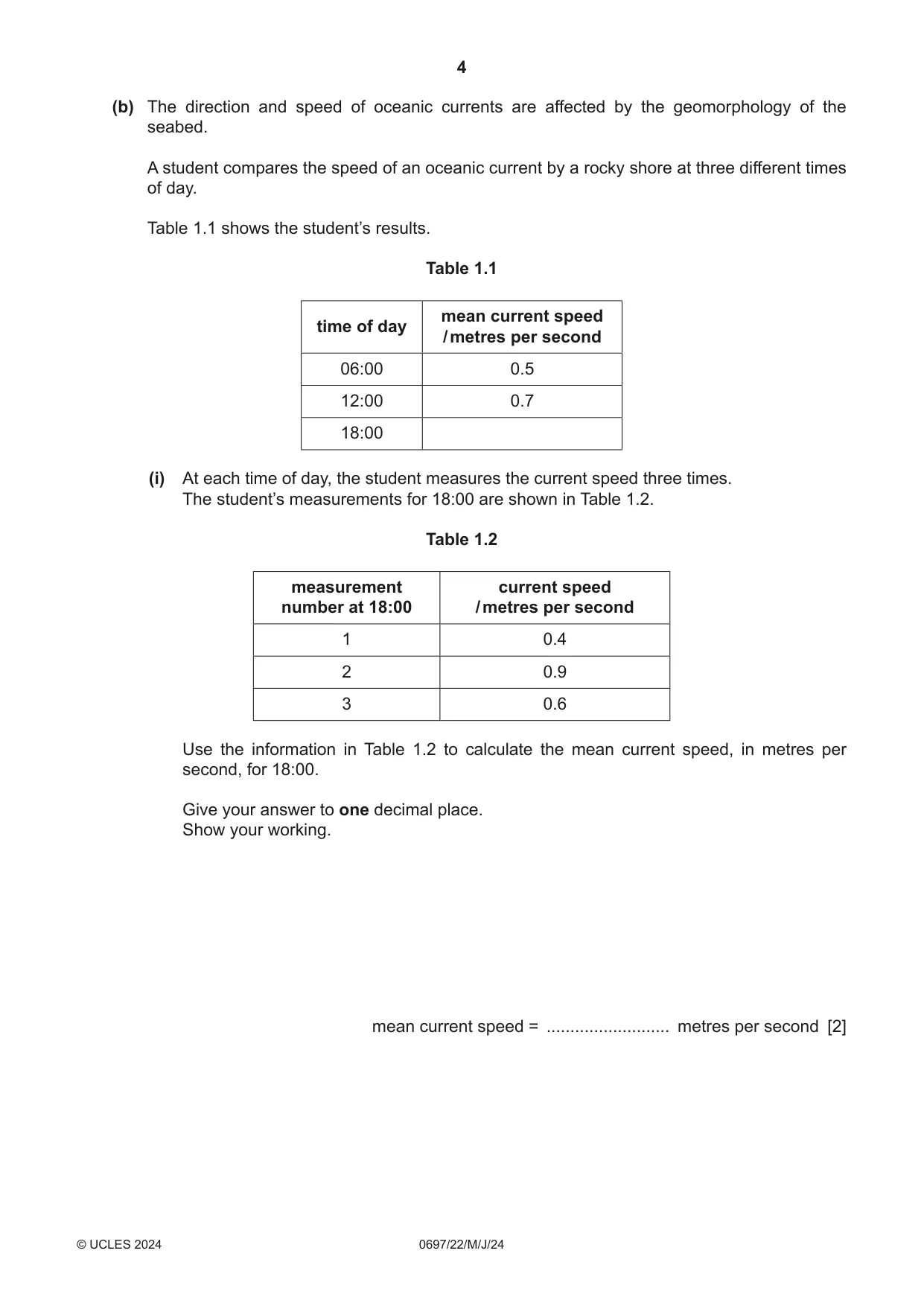 Cambridge IGCSE Marine Science (Maldives only) 0697 2024 May/June Paper 2 · Variant 2 question paper, page 4 of 24
