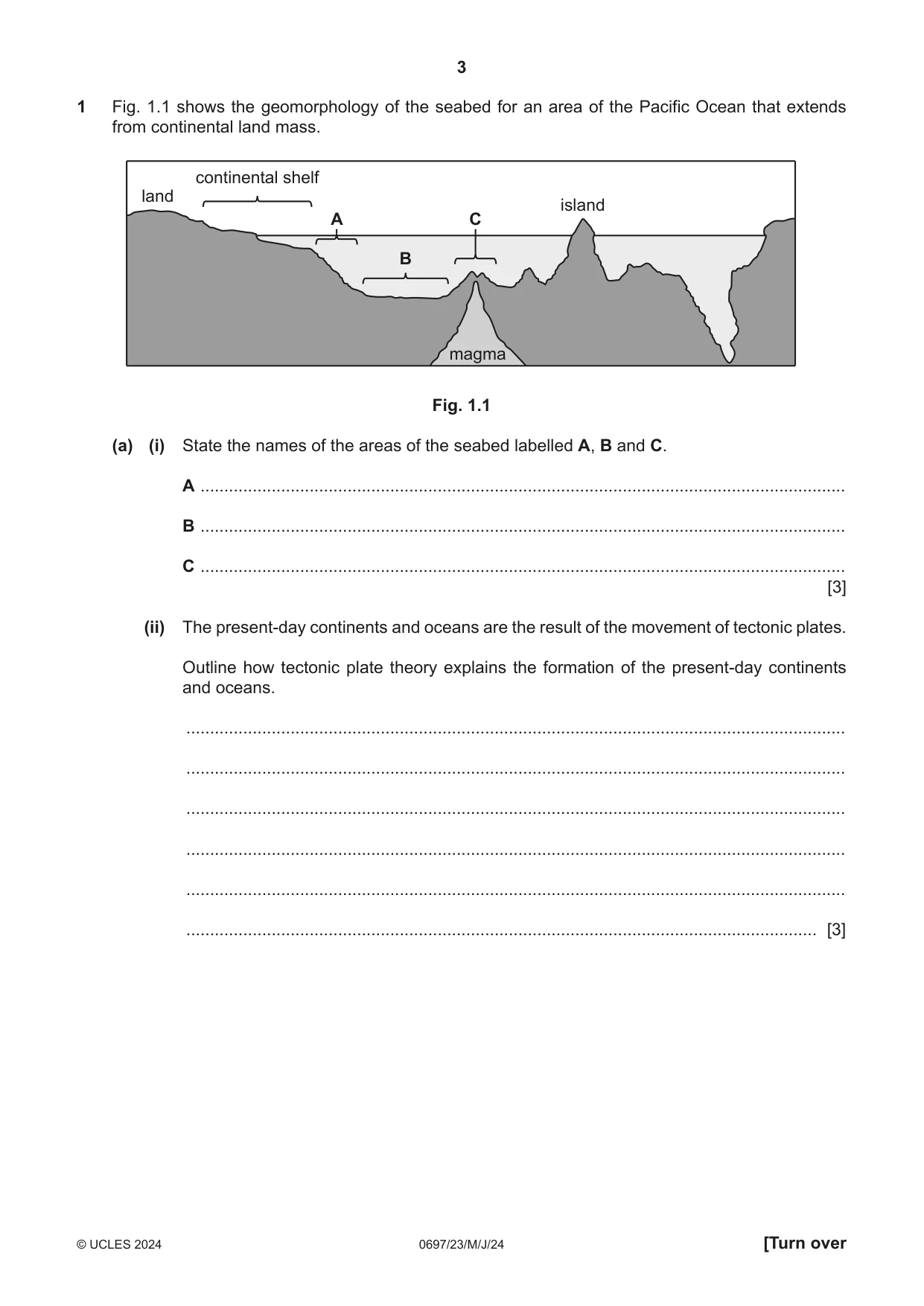 Cambridge IGCSE Marine Science (Maldives only) 0697 2024 May/June Paper 2 · Variant 3 question paper, page 3 of 24