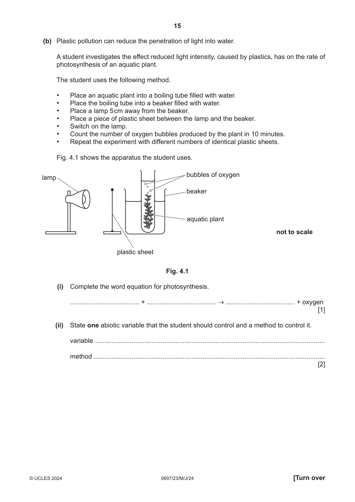 Cambridge IGCSE Marine Science (Maldives only) 0697 2024 May/June Paper 2 · Variant 3 question paper, page 15 of 24