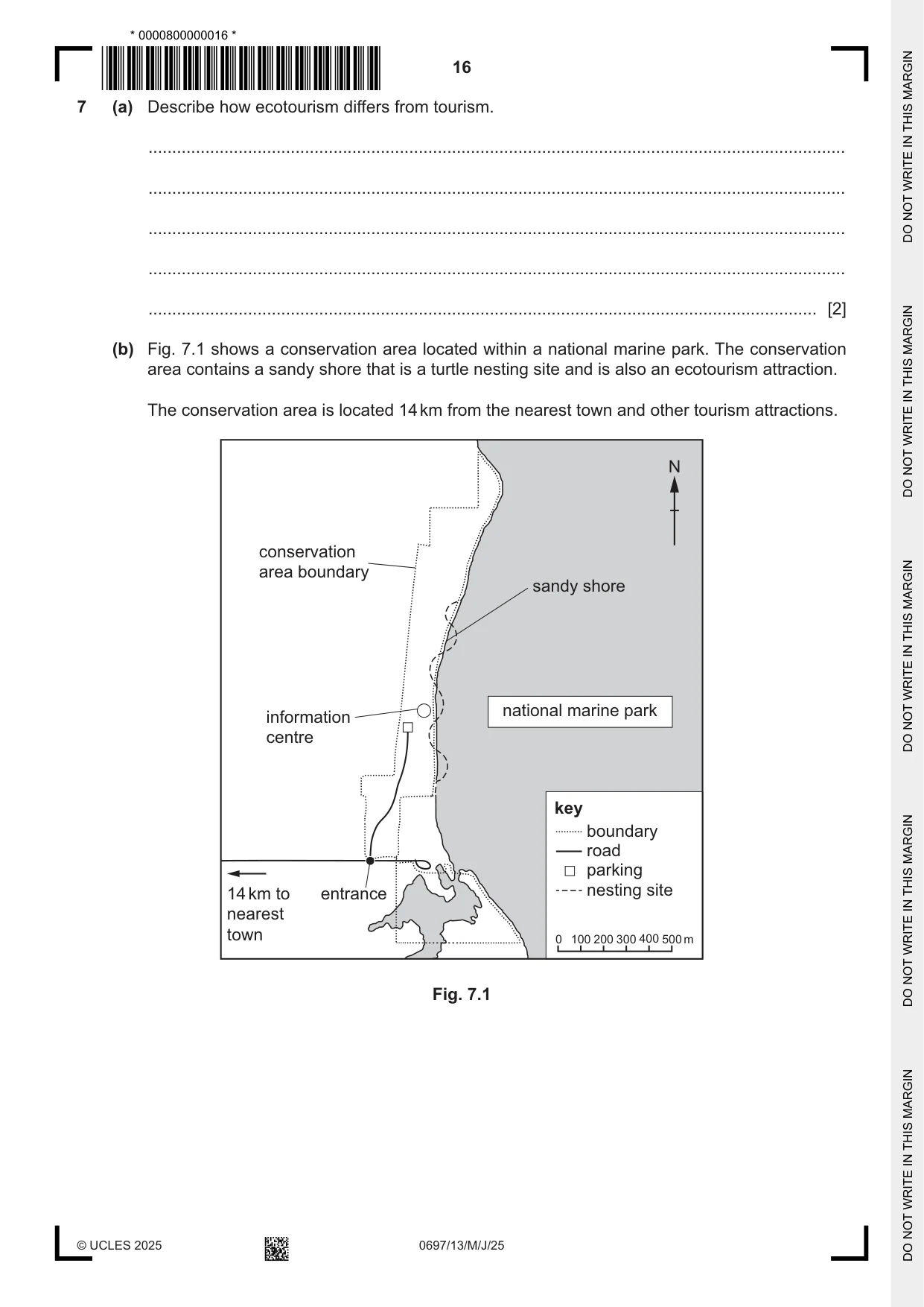 Cambridge IGCSE Marine Science (Maldives only) 0697 2025 May/June Paper 1 · Variant 3 question paper, page 16 of 20