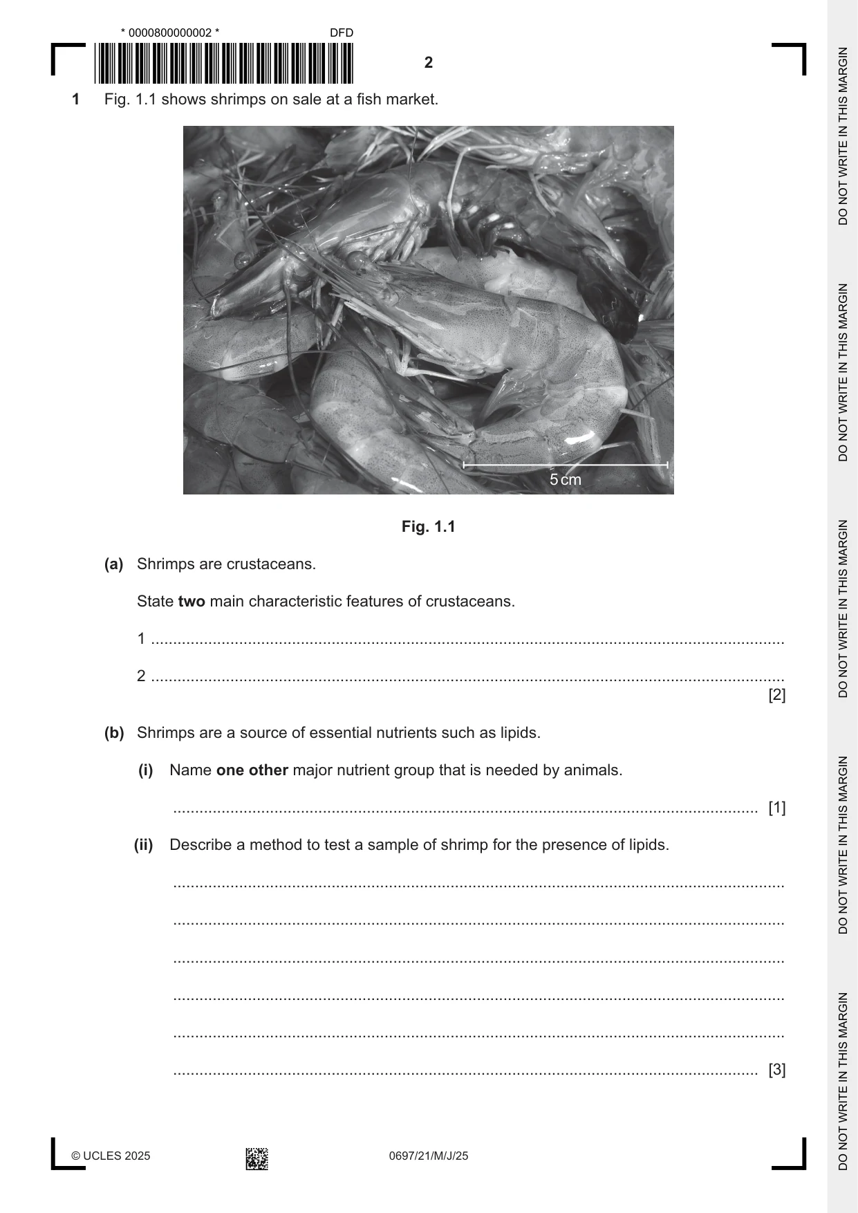 Cambridge IGCSE Marine Science (Maldives only) 0697 2025 May/June Paper 2 · Variant 1 question paper, page 2 of 24
