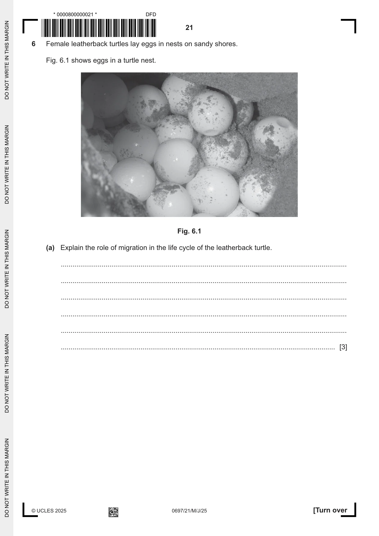 Cambridge IGCSE Marine Science (Maldives only) 0697 2025 May/June Paper 2 · Variant 1 question paper, page 21 of 24