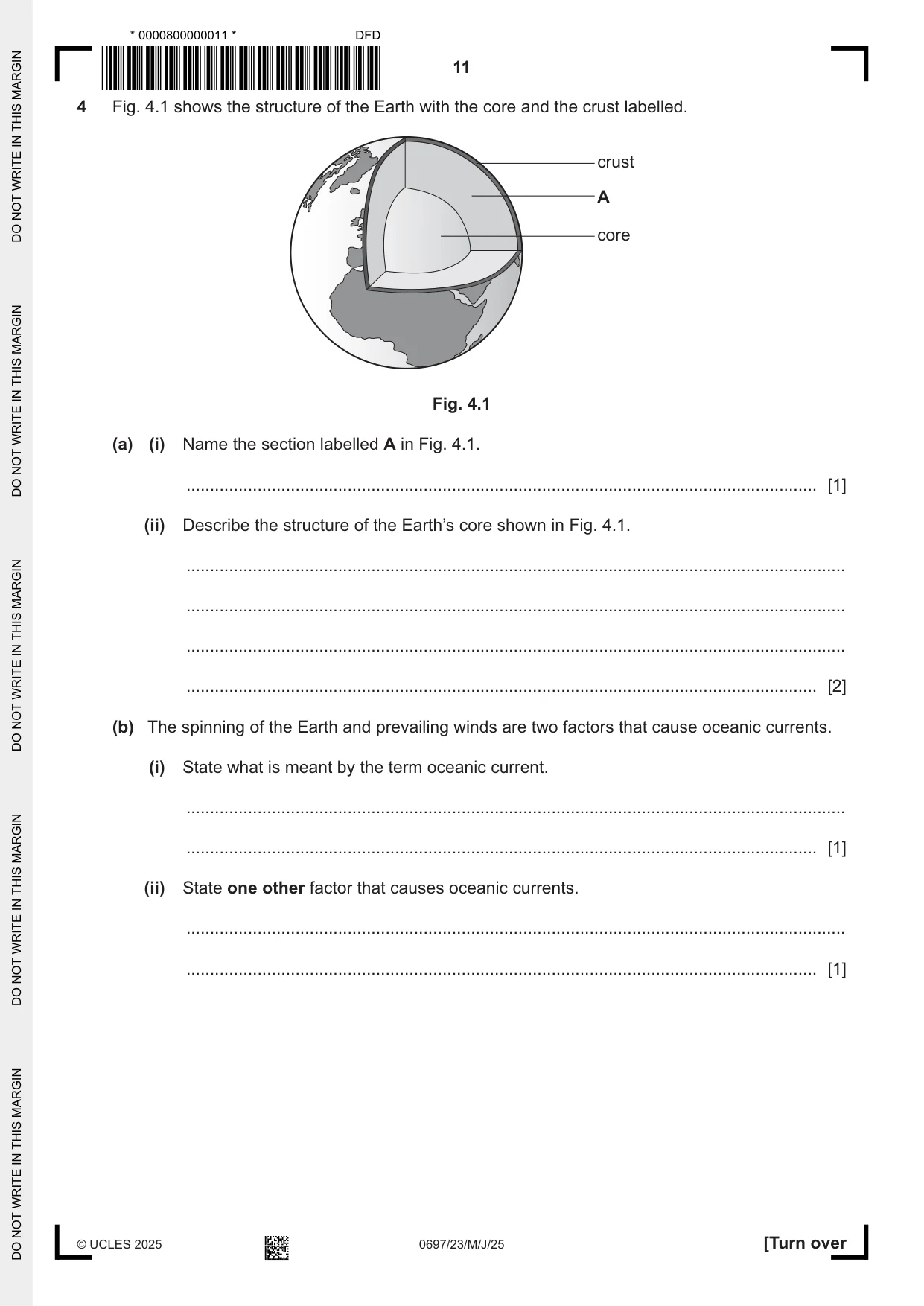 Cambridge IGCSE Marine Science (Maldives only) 0697 2025 May/June Paper 2 · Variant 3 question paper, page 11 of 24