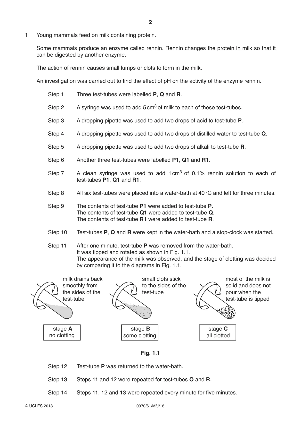 Cambridge IGCSE Biology (9-1) 0970 2018 May/June Paper 6 · Variant 1 question paper, page 2 of 12