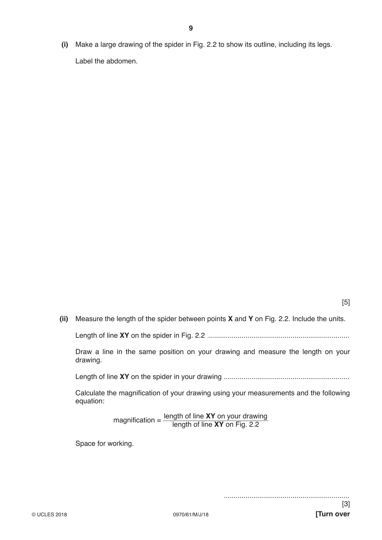 Cambridge IGCSE Biology (9-1) 0970 2018 May/June Paper 6 · Variant 1 question paper, page 9 of 12