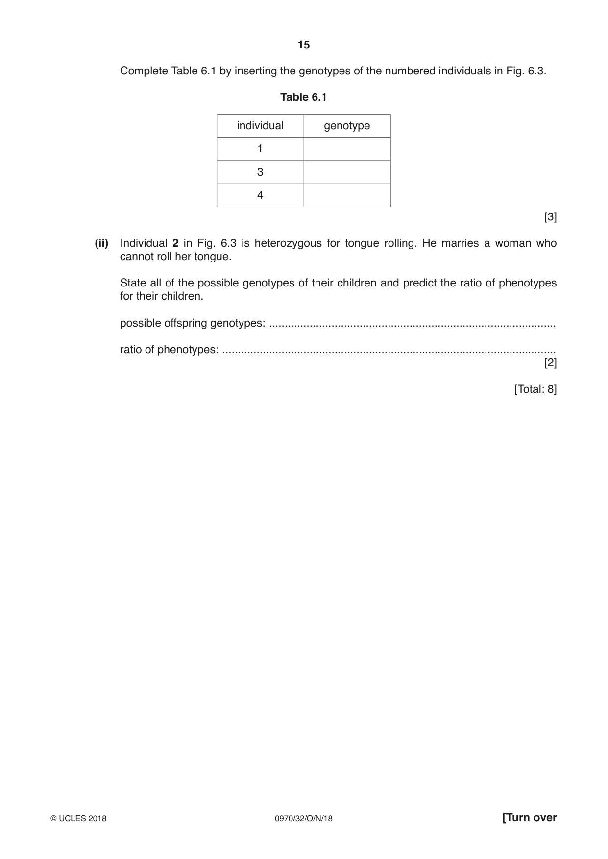 Cambridge IGCSE Biology (9-1) 0970 2018 Oct/Nov Paper 3 · Variant 2 question paper, page 15 of 20
