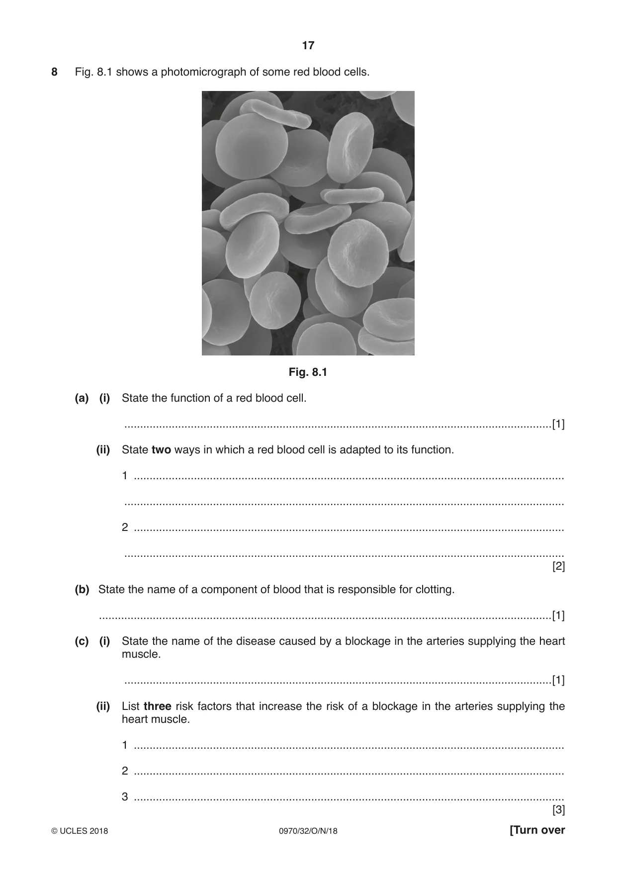 Cambridge IGCSE Biology (9-1) 0970 2018 Oct/Nov Paper 3 · Variant 2 question paper, page 17 of 20