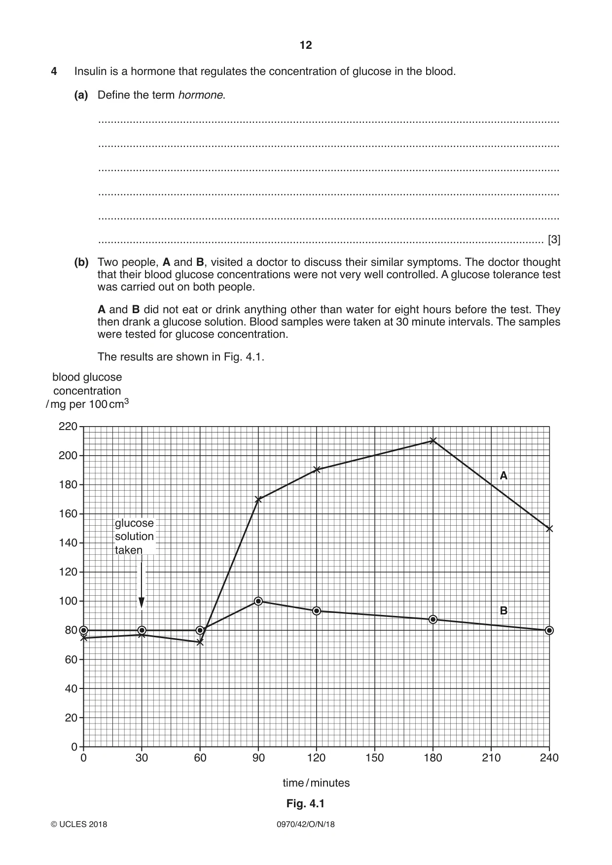 Cambridge IGCSE Biology (9-1) 0970 2018 Oct/Nov Paper 4 · Variant 2 question paper, page 12 of 20